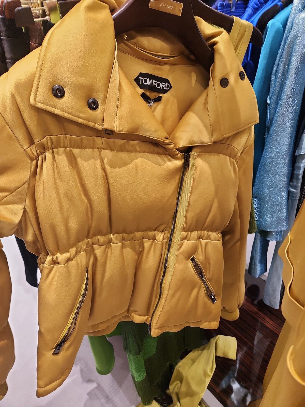 Tom Ford 01w1db10623 Down Jacket in Yellow Size XS / US 0-2 / IT 36-38 - 3 Thumbnail