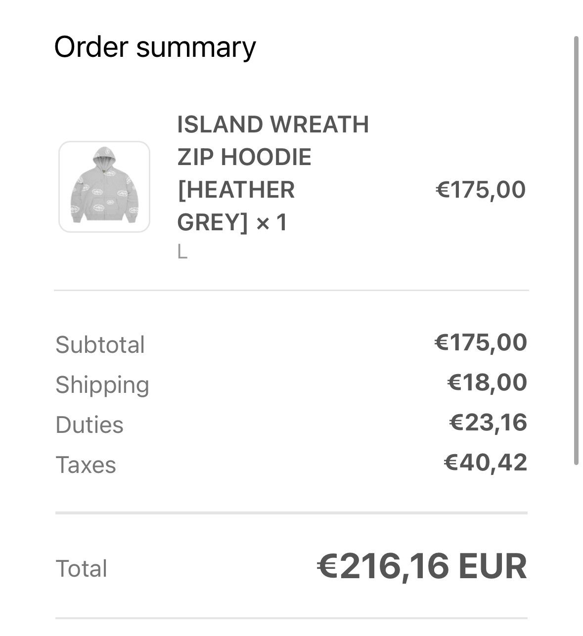 DENIM TEARS Corteiz x Denim Tears Zip Hoodie Gray Size US L / EU 52-54 / 3 - 10 Thumbnail