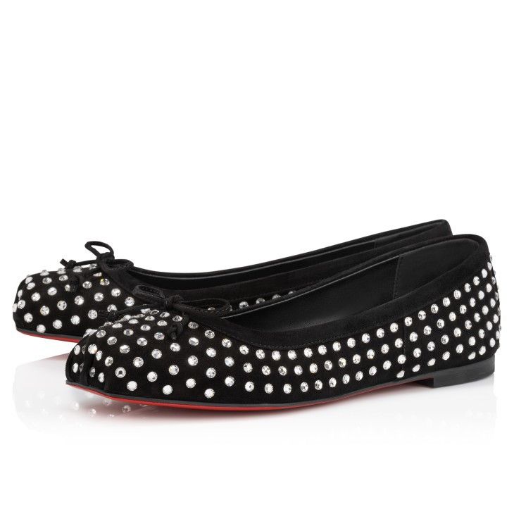 Christian Louboutin oc11z0125 Ballerina Flats in Black Size US 9 / IT 39 - 1 Thumbnail