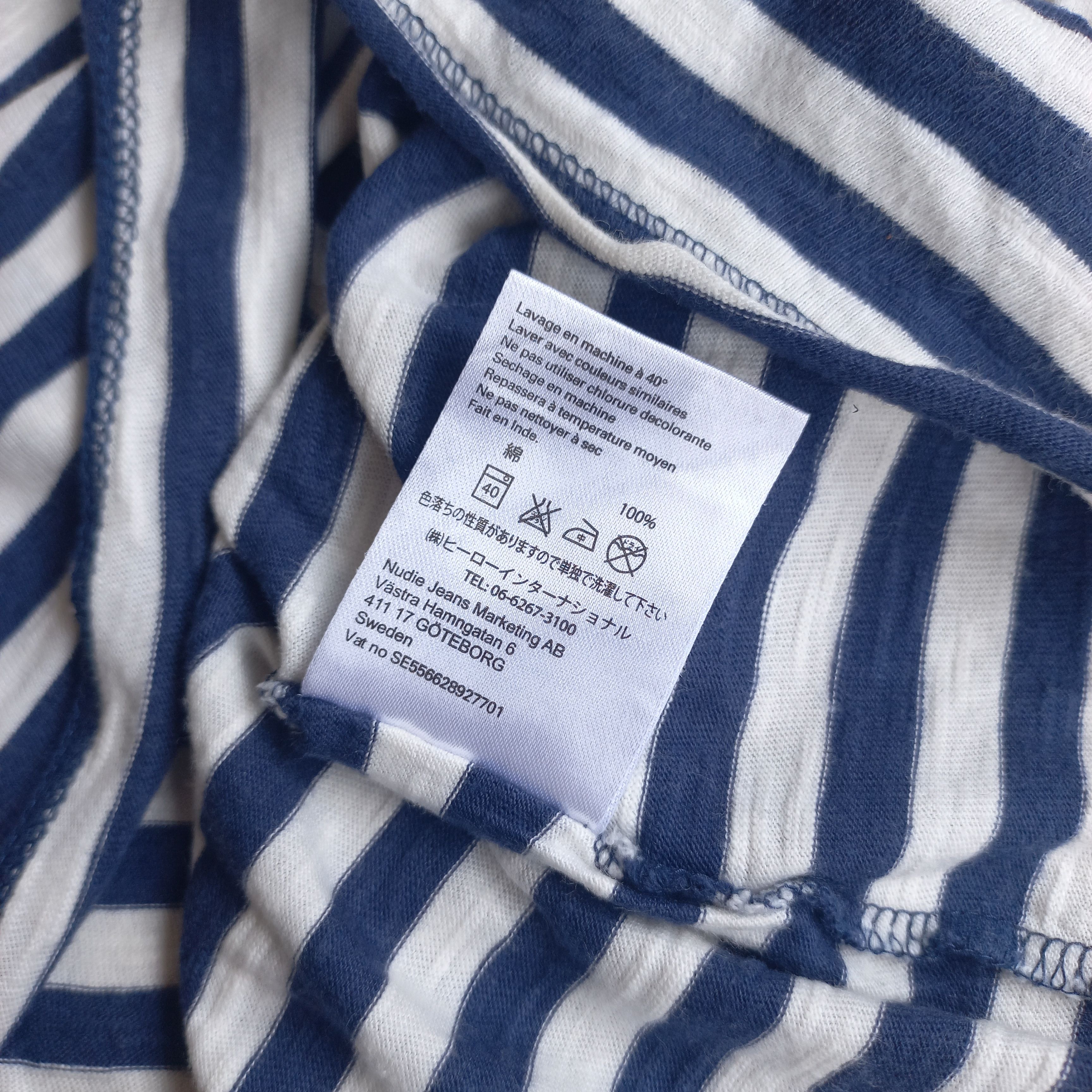 Nudie Jeans Nudie Jeans - Otto Breton Stripe Long Sleeve Tshirt Size US S / EU 44-46 / 1 - 6 Thumbnail