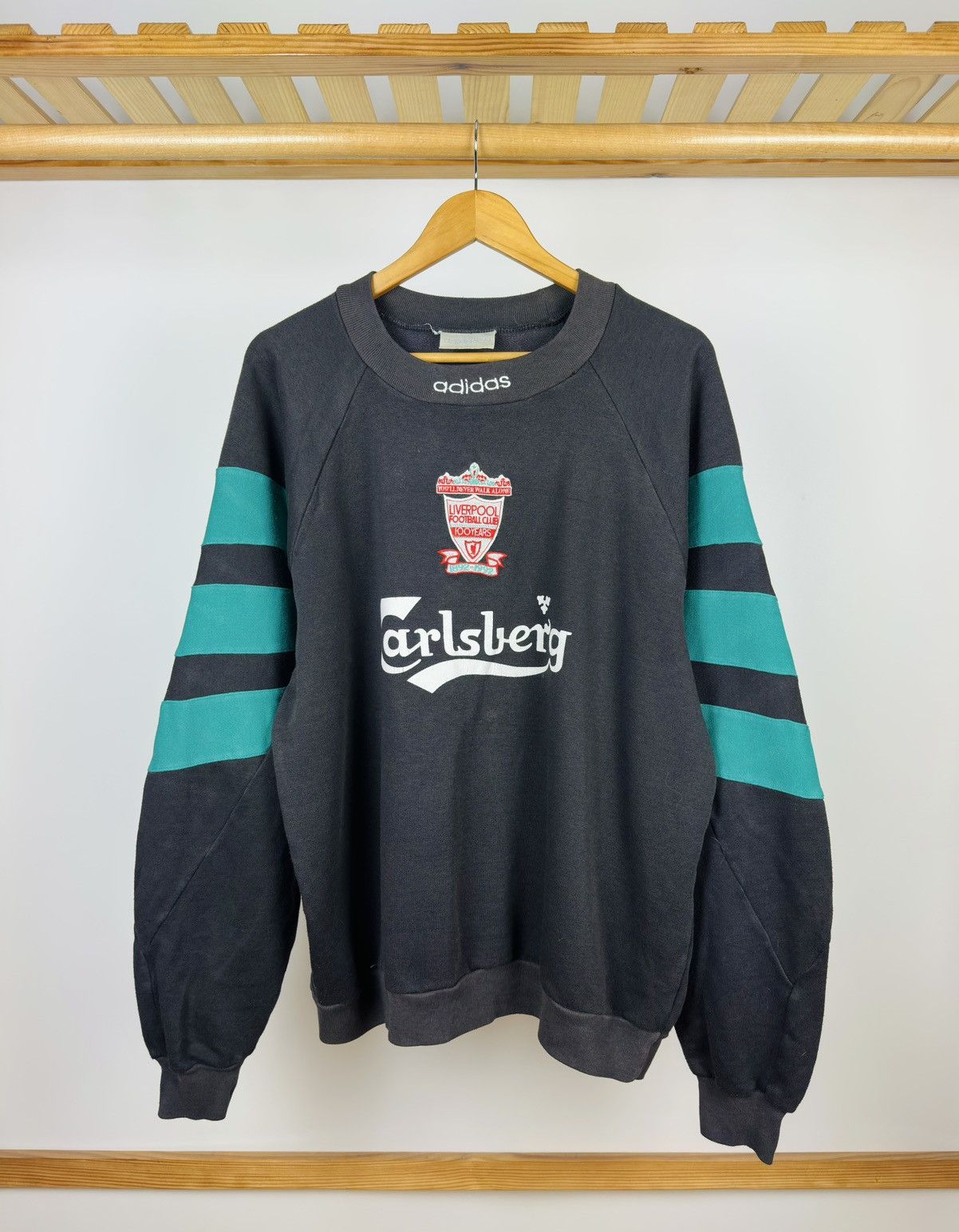 Adidas Vintage Adidas Liverpool 1992 Sweatshirt Size US XL / EU 56 / 4 - 1 Thumbnail