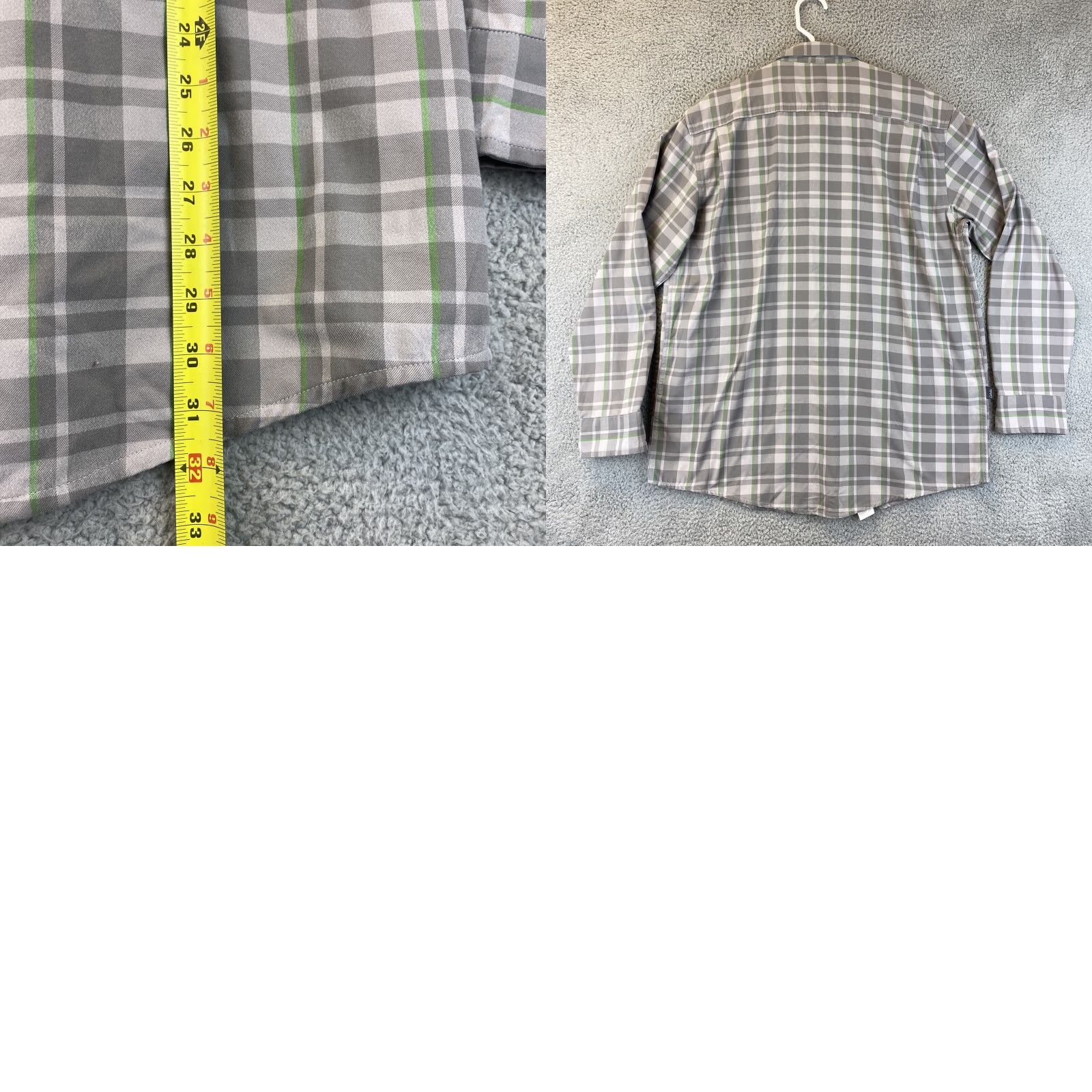 Vintage CABELA'S Men Tall LT Button Down Shirt Gray Plaid 16-36 Big & Tall Dress Shirt Mens Size US L / EU 52-54 / 3 - 8 Thumbnail