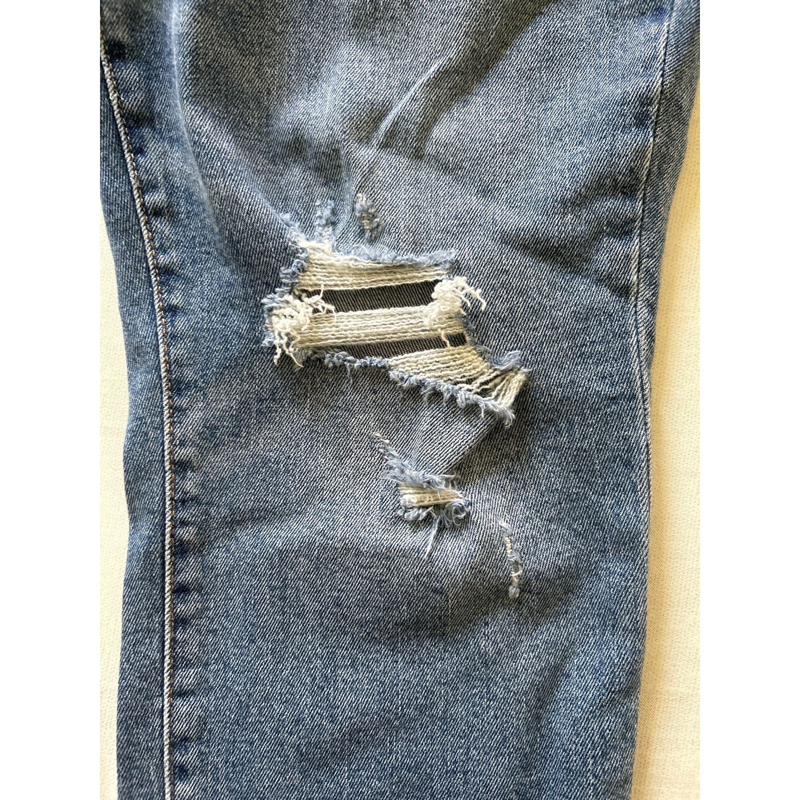 Old Navy Old Navy Womens Blue High Rise O G Straight Jeans 12 Size 34" / US 12 / IT 48 - 7 Thumbnail