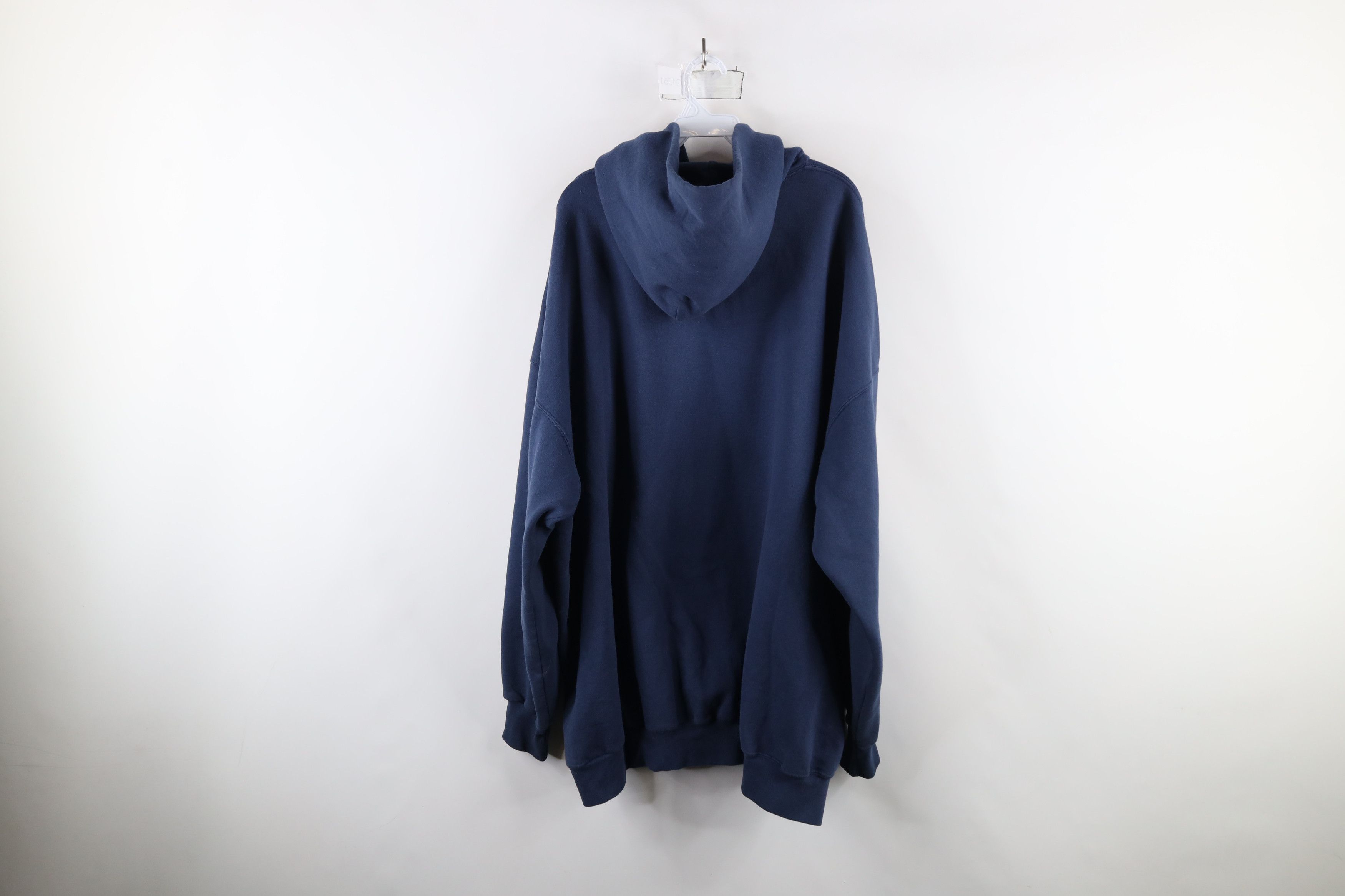 Vintage Vintage 90s Streetwear Heavyweight Hoodie Sweatshirt Blue Size US XXL / EU 58 / 5 - 10 Thumbnail
