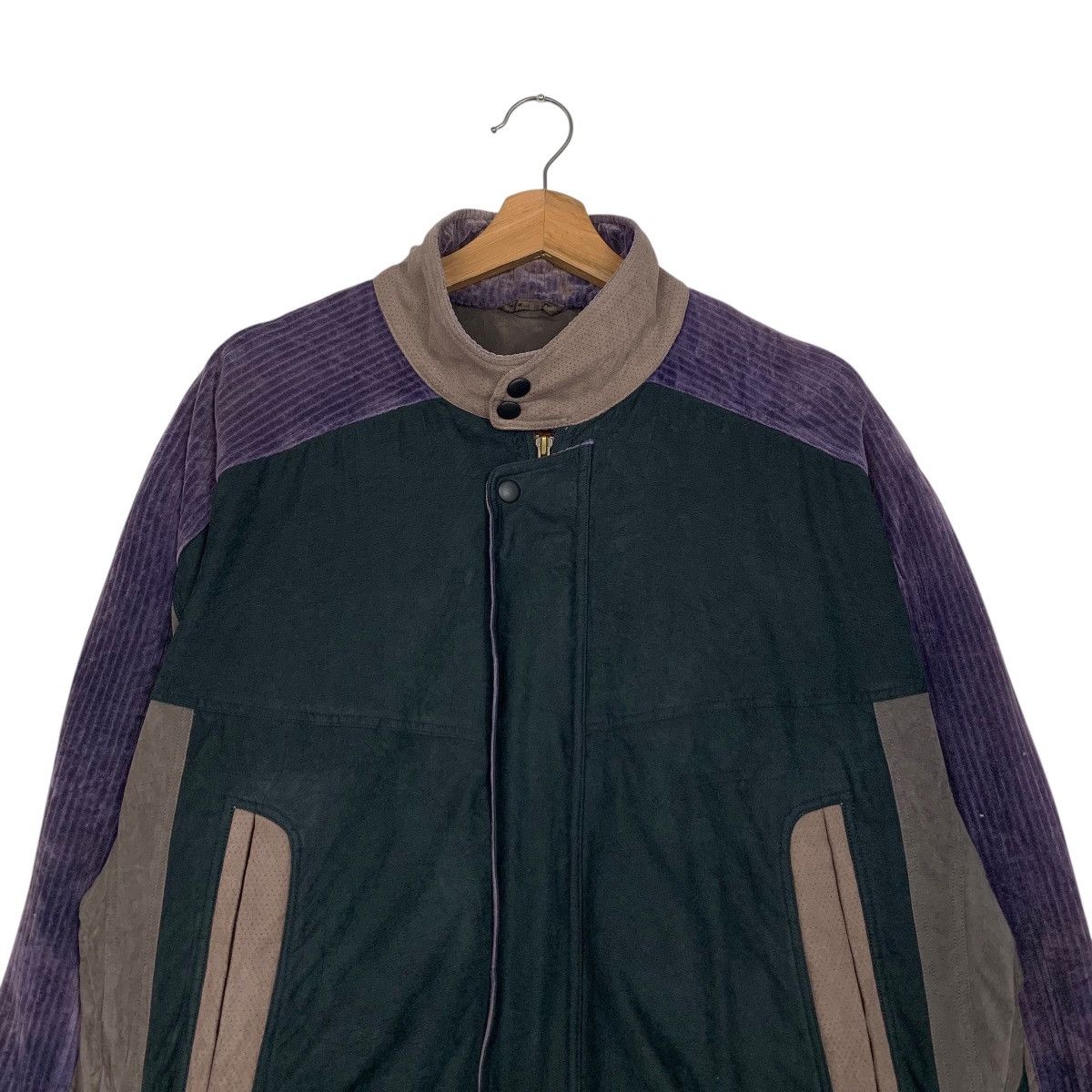 Vintage GER RUFFINI Purple Corduroy Hybrid Jacket #2795-C126 Size US L / EU 52-54 / 3 - 2 Thumbnail