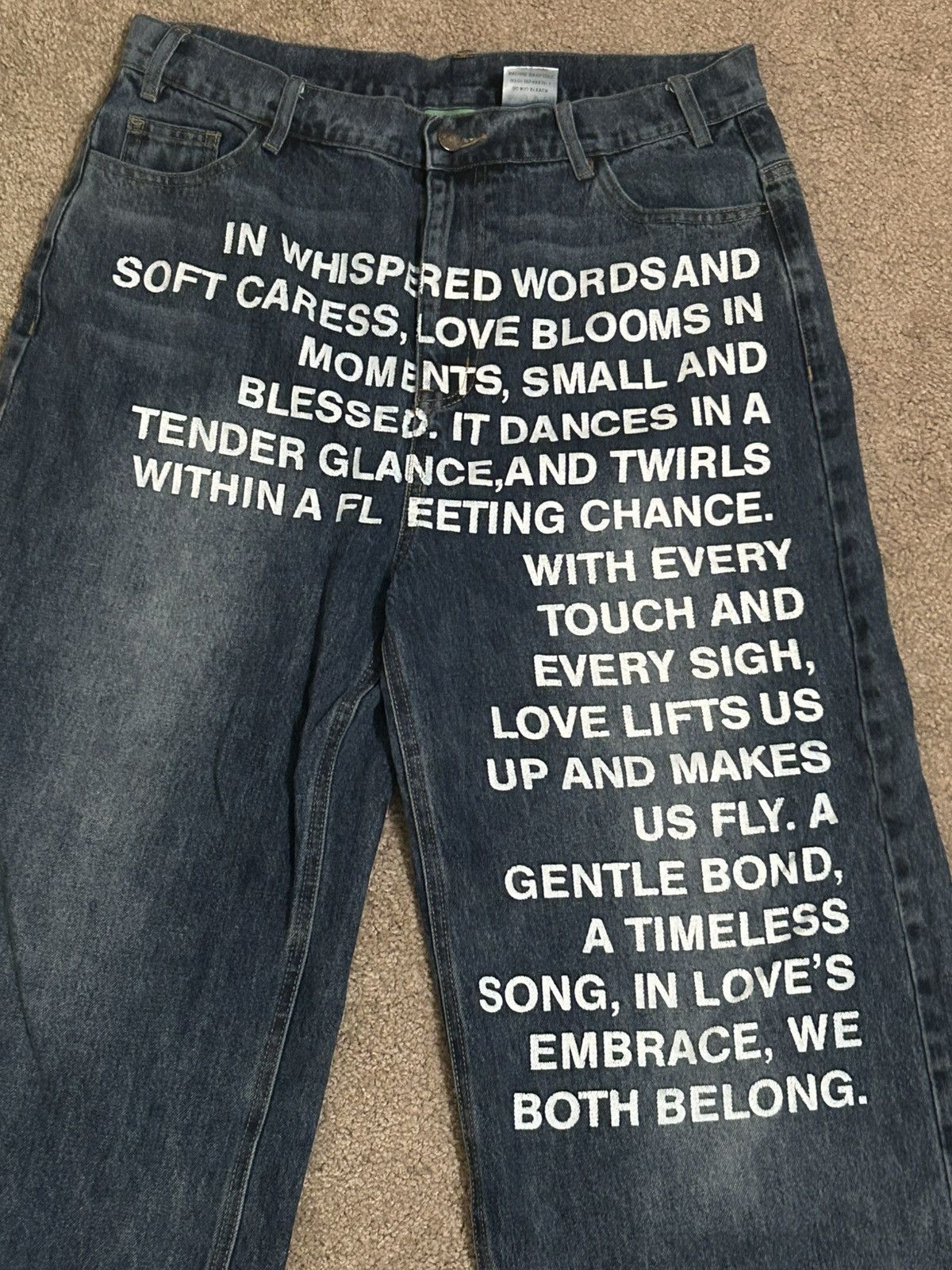 Other Ihatestars poem jeans Size US 32 / EU 48 - 2 Thumbnail