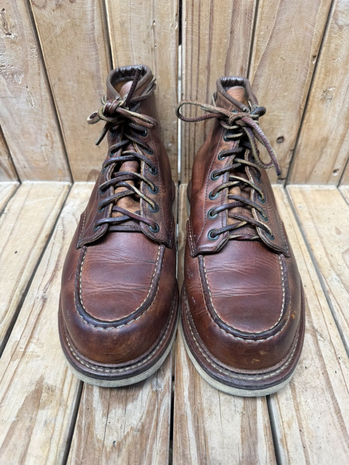 Red Wing Red Wing 1907 Copper Rough Brown Boots UK 7.5 D | EUR 41.5 Size US 8.5 / EU 41-42 - 3 Thumbnail