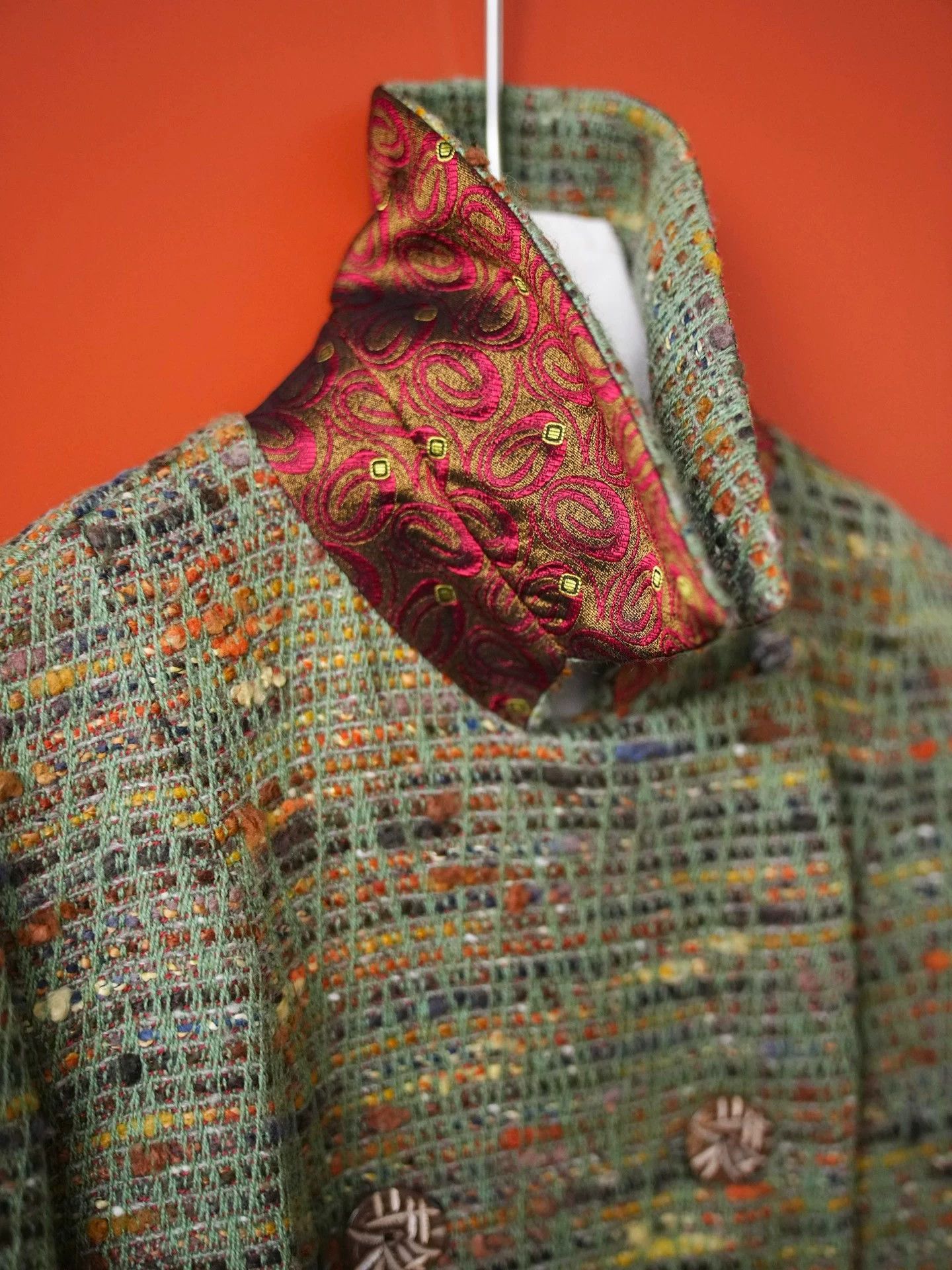 Christian Lacroix Christian Lacroix 1998 Olive Green Wool Tweed Coat FR42 Size M / US 6-8 / IT 42-44 - 3 Thumbnail