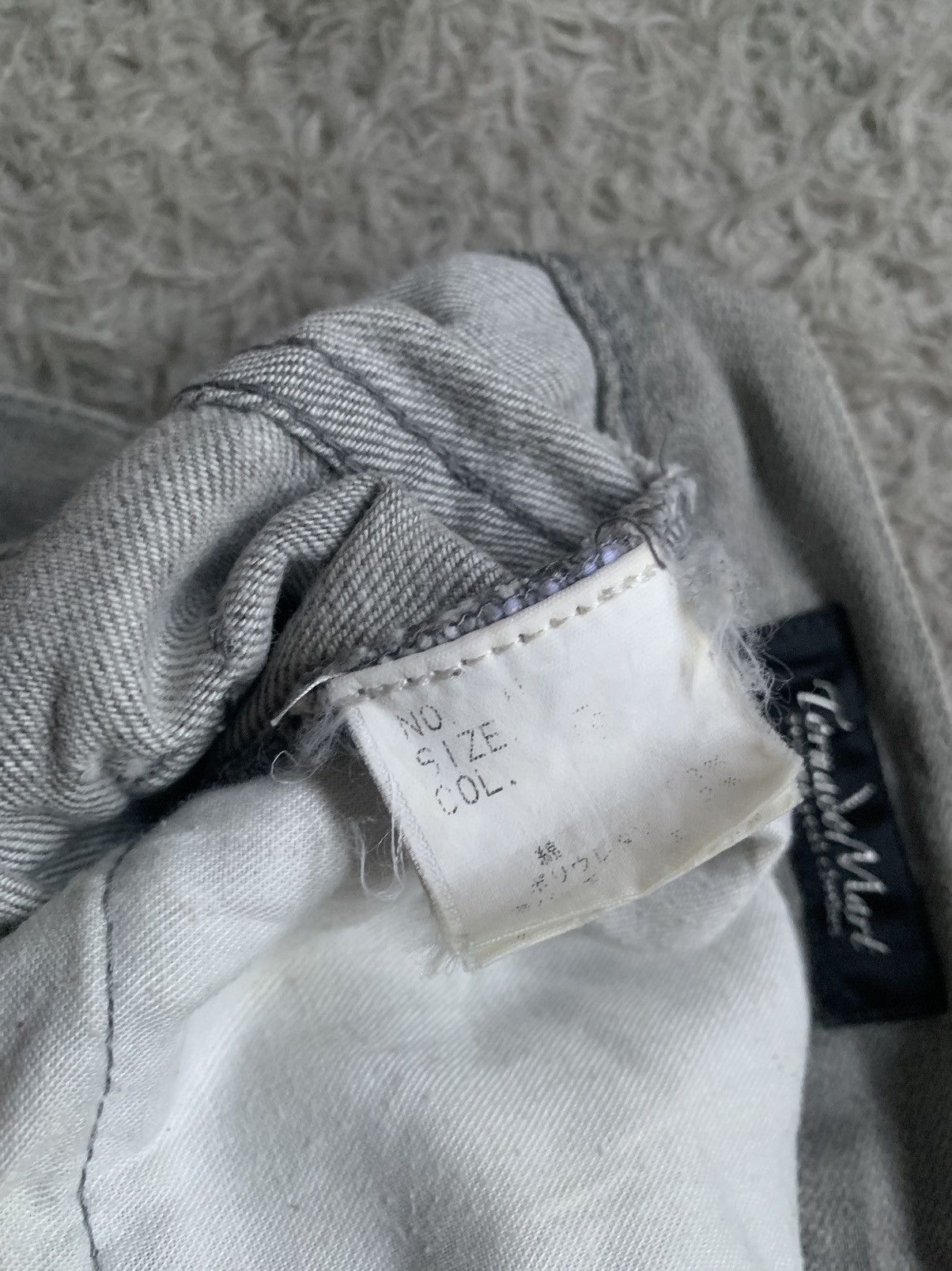 Japanese Brand Vintage Tornado Mart Cut Spiral Mud Wash Jeans pant Size US 34 / EU 50 - 6 Thumbnail
