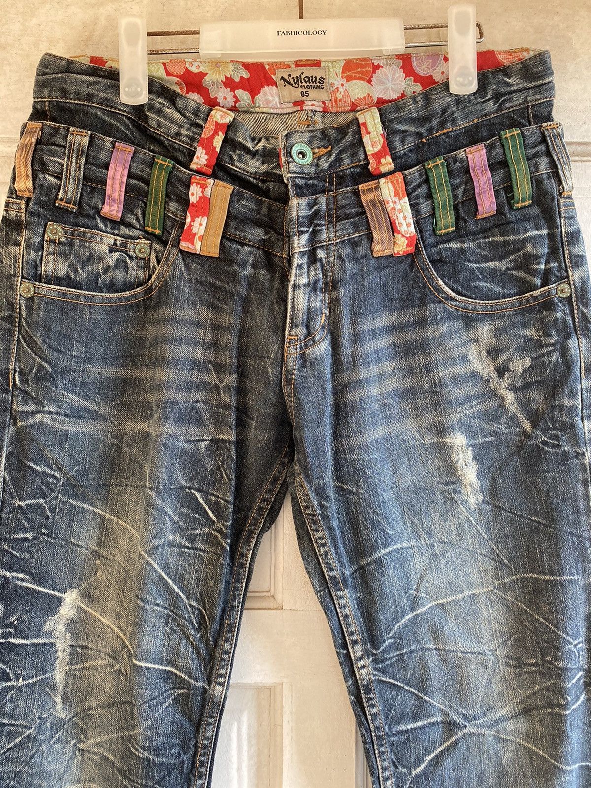 Japanese Brand Nylus Double Waist Size US 33 - 4 Thumbnail