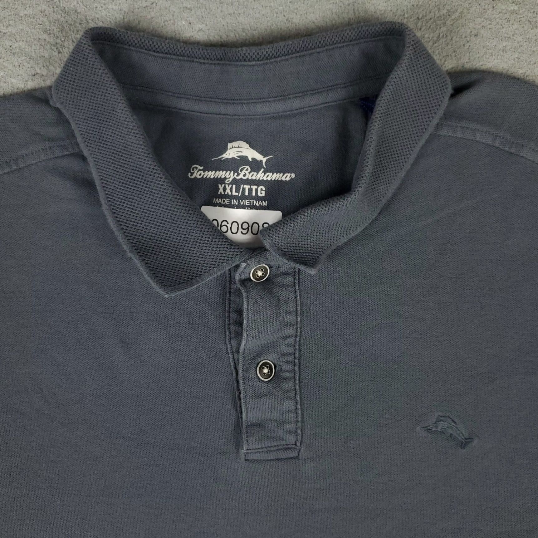 Tommy Bahama Tommy Bahama Polo Shirt Mens 2XL Gray Casual Short Sleeve Woven Activewear Size US XXL / EU 58 / 5 - 2 Thumbnail