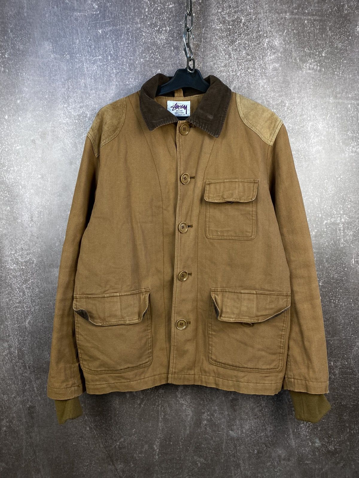 STUSSY Torque Jacket sサイズ Stussy-Torque-Jacket---Orange-