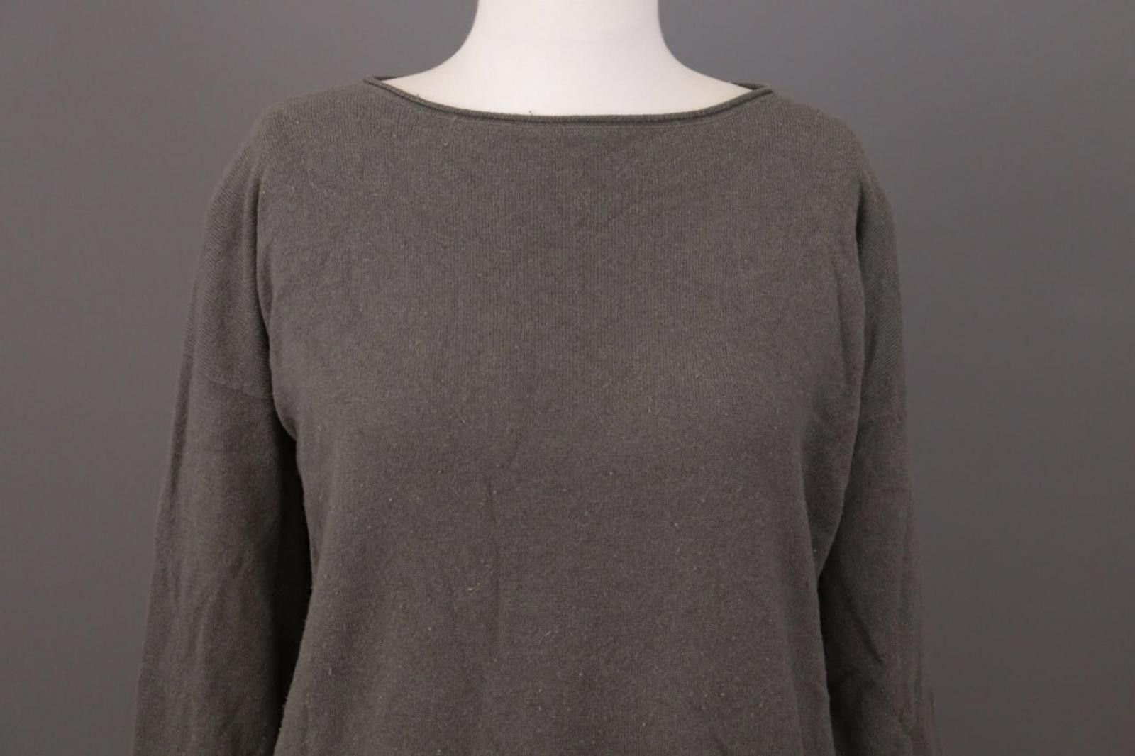 Designer Fabiana Filippi Brown Merino Wool Silk Dress Size S / I 42 Size S / US 4 / IT 40 - 2 Thumbnail