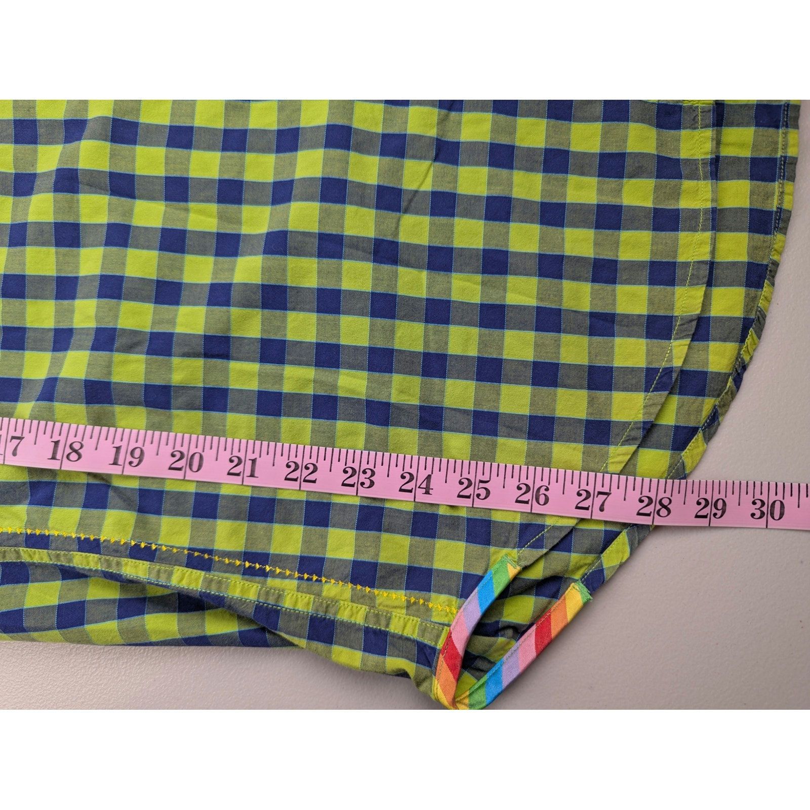 Robert Graham Robert Graham Shirt Green Blue Plaid Gingham Bright Bold Size US L / EU 52-54 / 3 - 12 Thumbnail