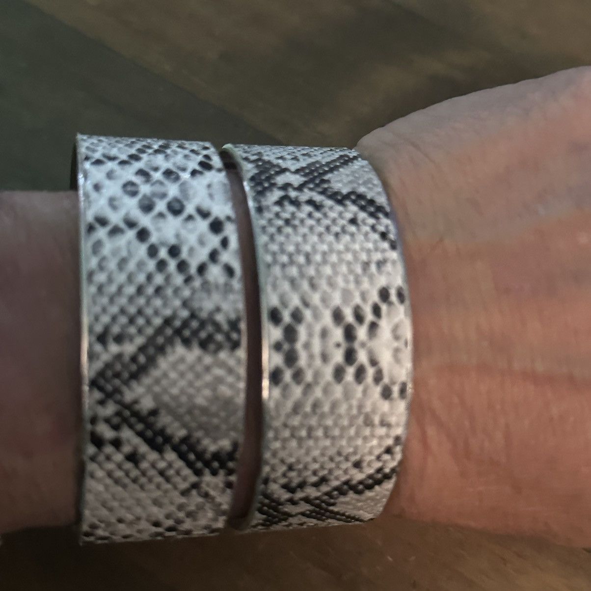 Other Snakeskin wide cuff bracelet Size ONE SIZE - 3 Thumbnail