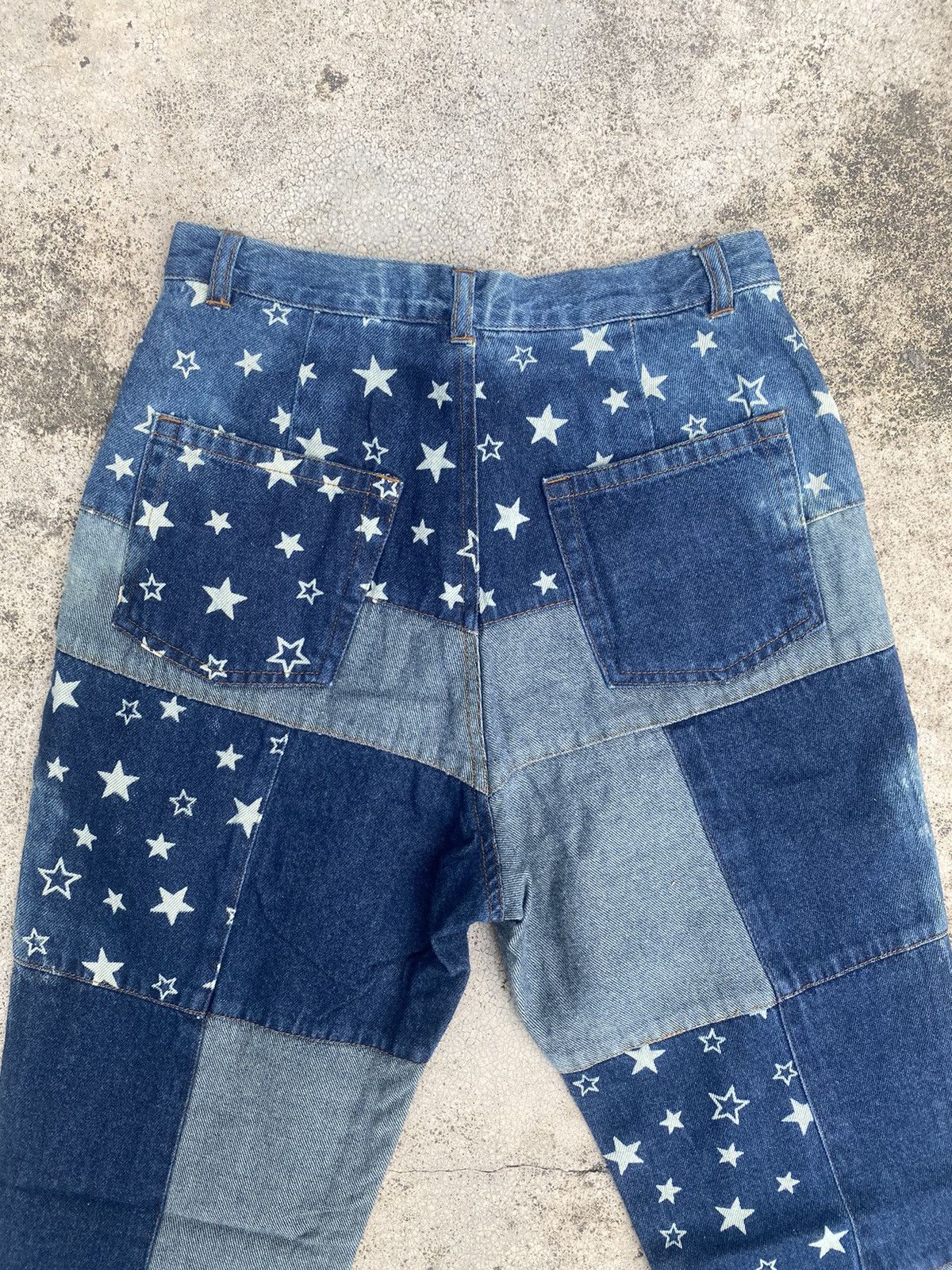 Hysteric Glamour × Japanese Brand Flare Jeans Chocolate Hagi Patchwork Bootcut Size 24 Size US 26 / EU 42 - 22 Thumbnail