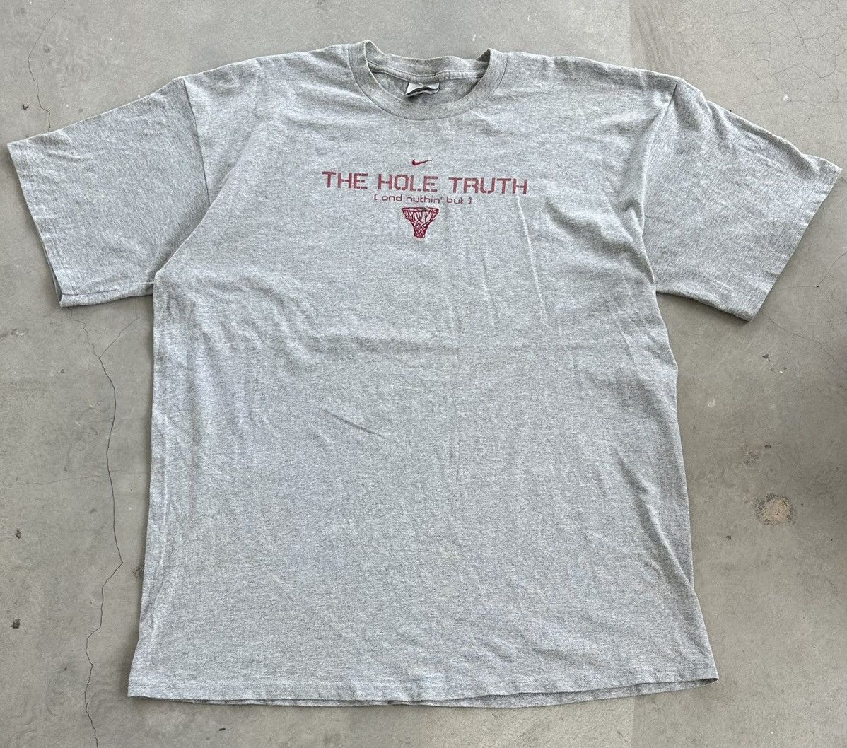 Nike × Vintage VINTAGE Y2K NIKE HOLE THE TRUTH TEE Size US XL / EU 56 / 4 - 1 Thumbnail