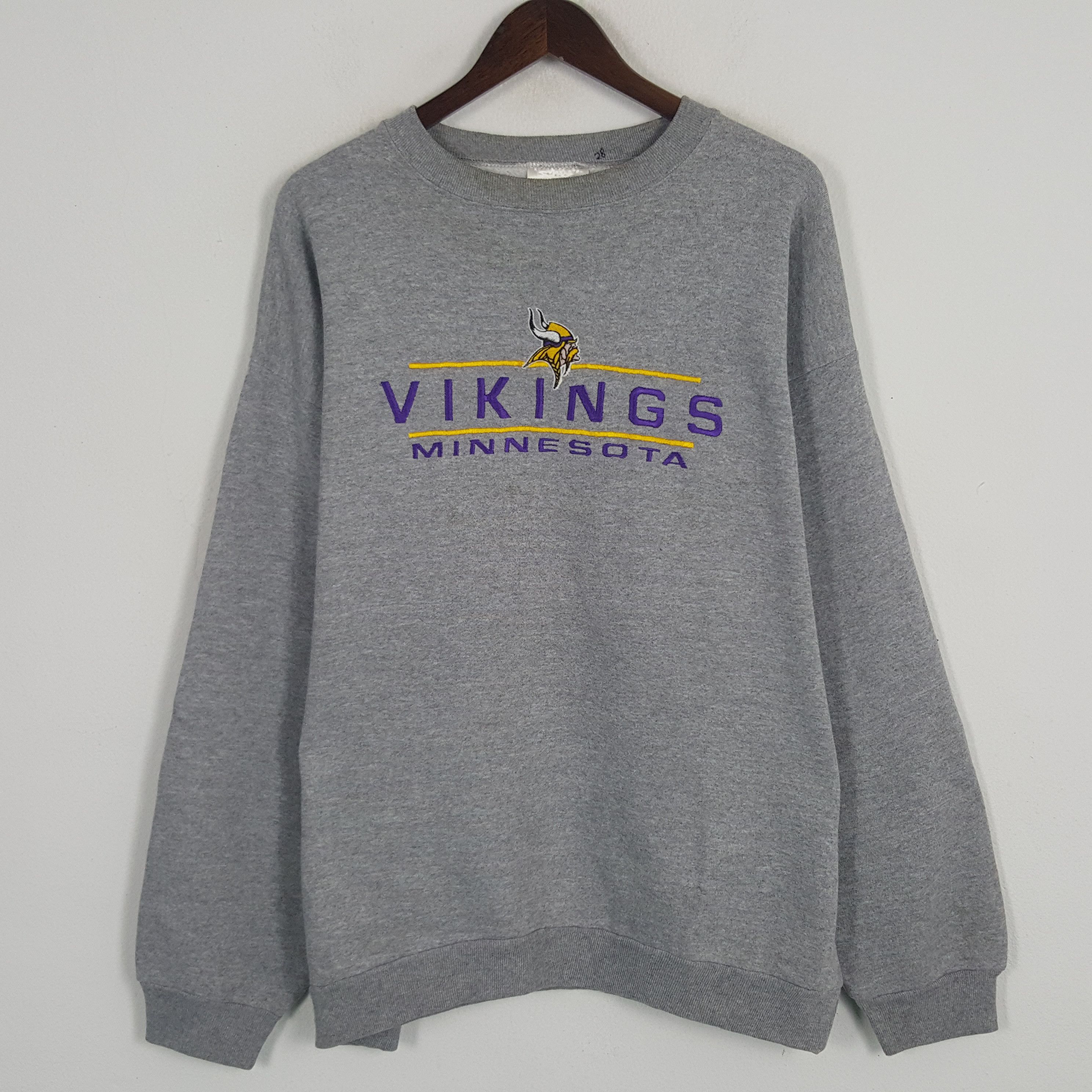 Logo Athletic × Vintage Vintage Vikings Minne Sota Sweatshirt Size US XL / EU 56 / 4 - 1 Thumbnail
