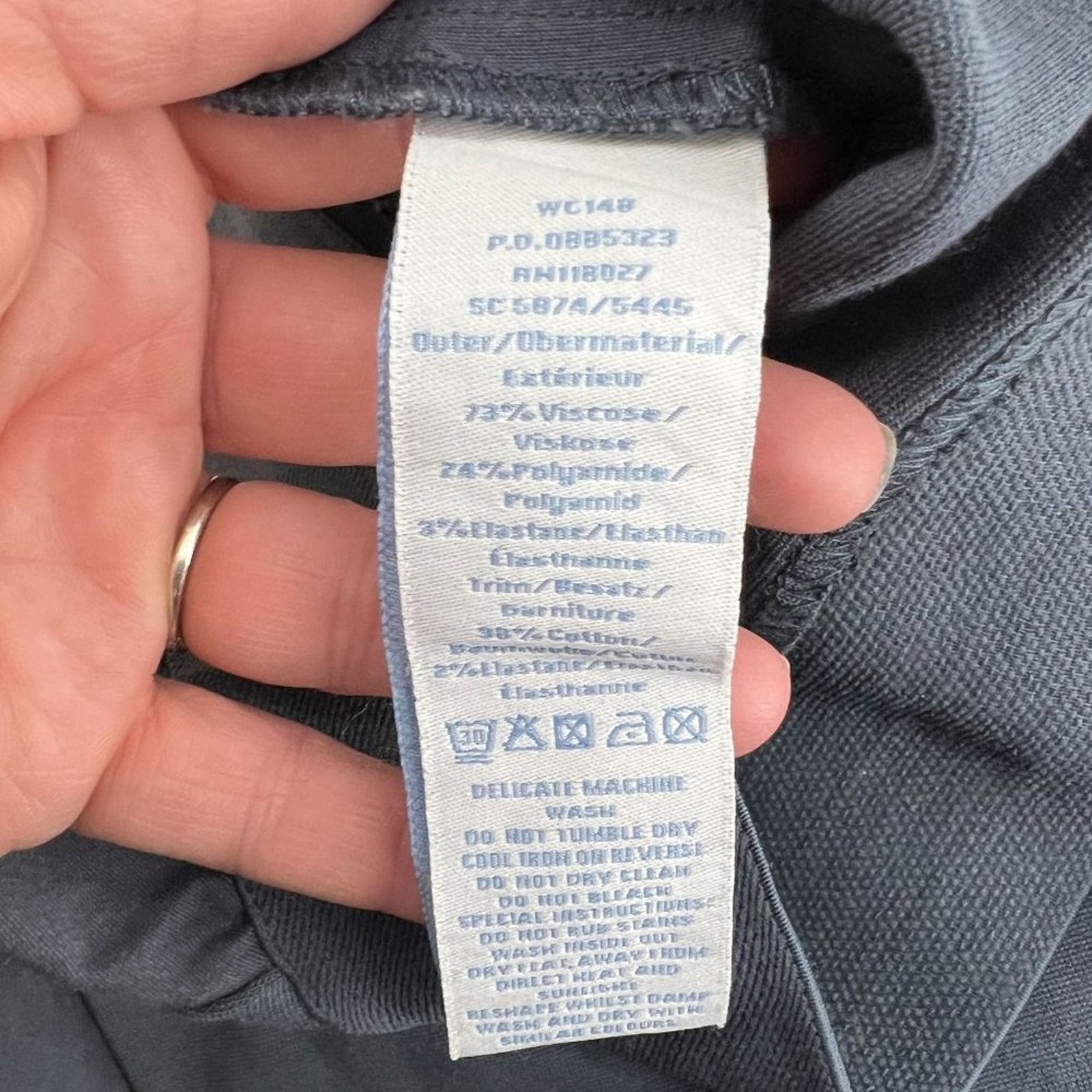 Boden Boden Grey Skinny Minnie Stretch Panel Ankle Zipper 6P Size 28" / US 6 / IT 42 - 3 Thumbnail