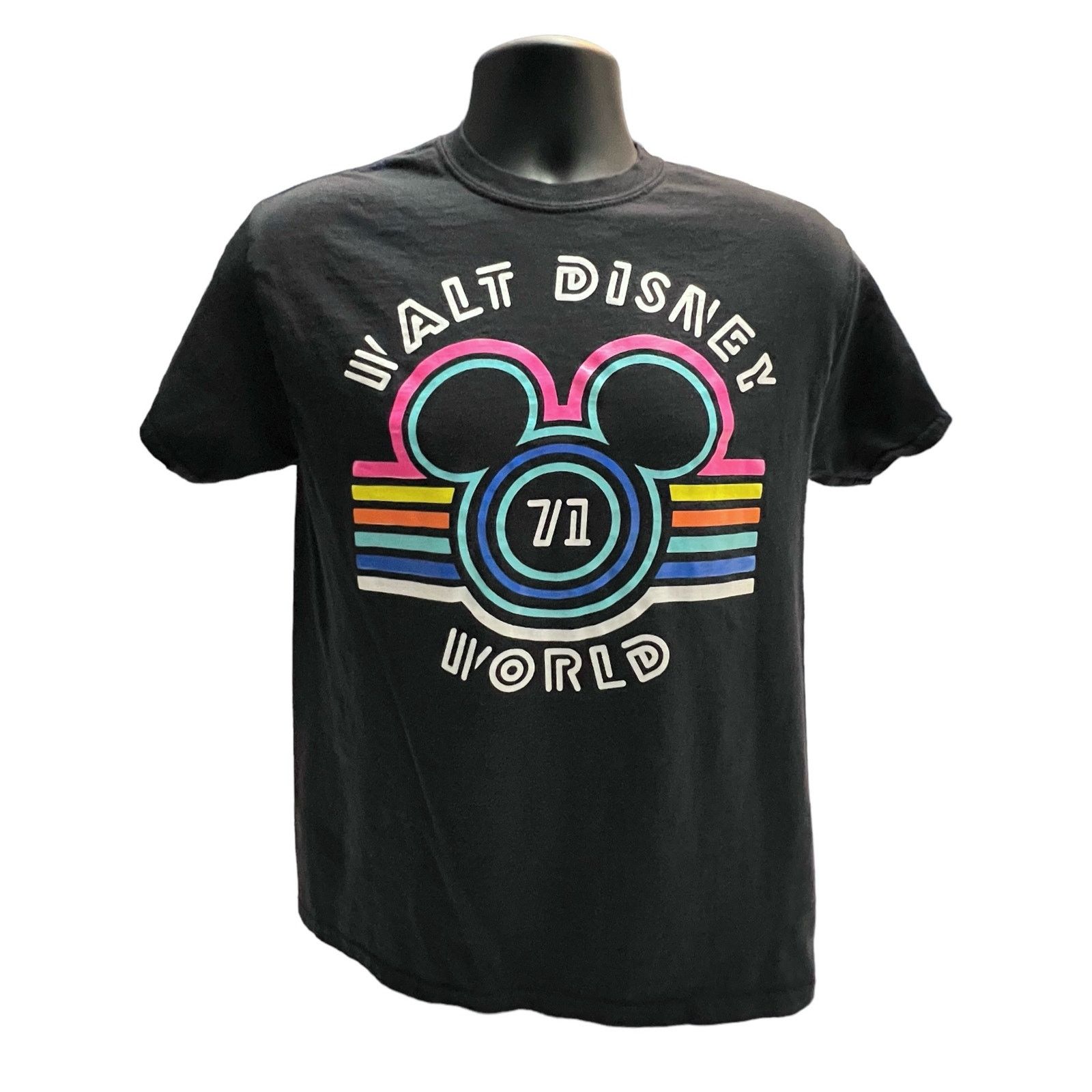 Disney Retro Walt Disney World T-Shirt 71 Logo Mickey Mouse Black Size US M / EU 48-50 / 2 - 1 Thumbnail