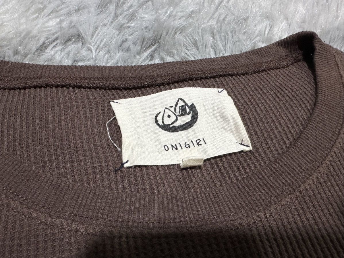Japanese Brand 🔥Japanese Vintage Onigiri Waffle Shirt Size US L / EU 52-54 / 3 - 4 Thumbnail