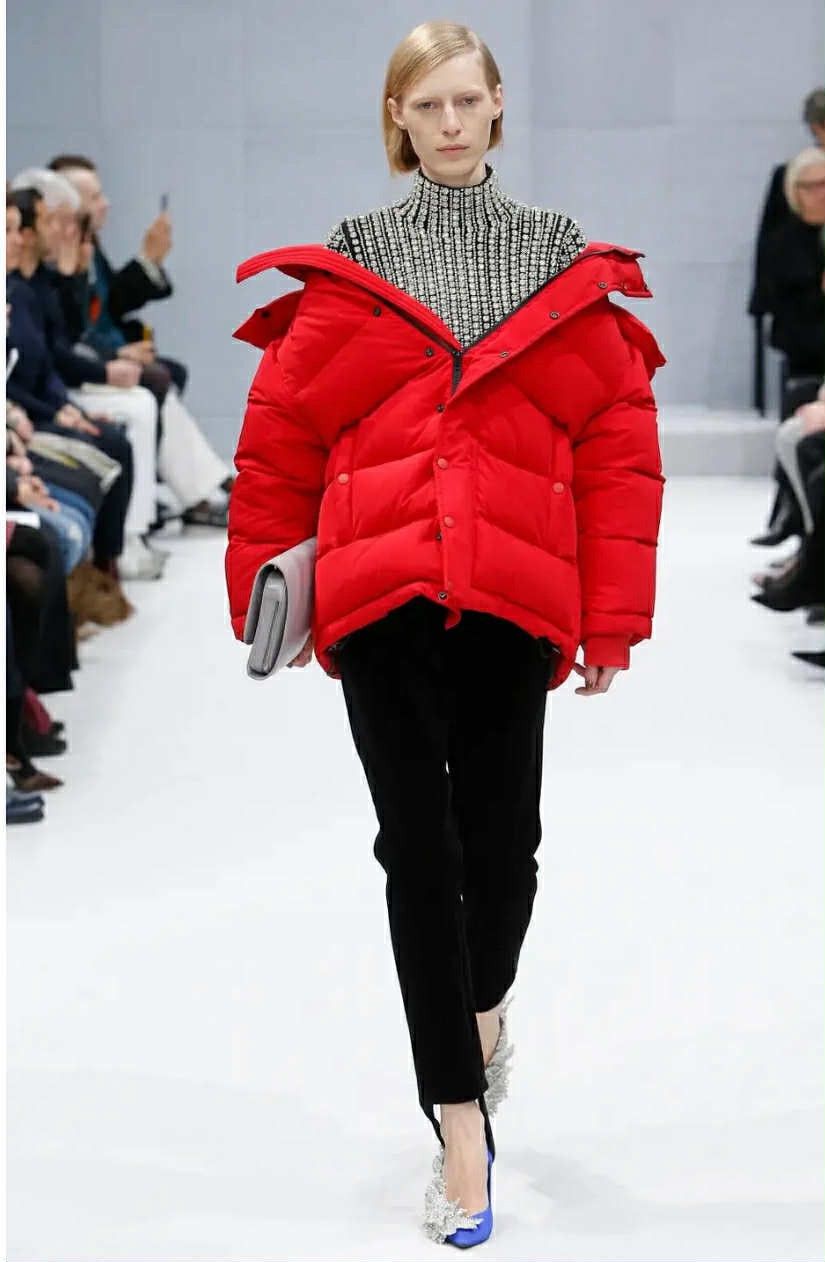 Balenciaga Balenciaga - F/W 2019 Red Swing Puffer Jacket Size US L / EU 52-54 / 3 - 1 Thumbnail