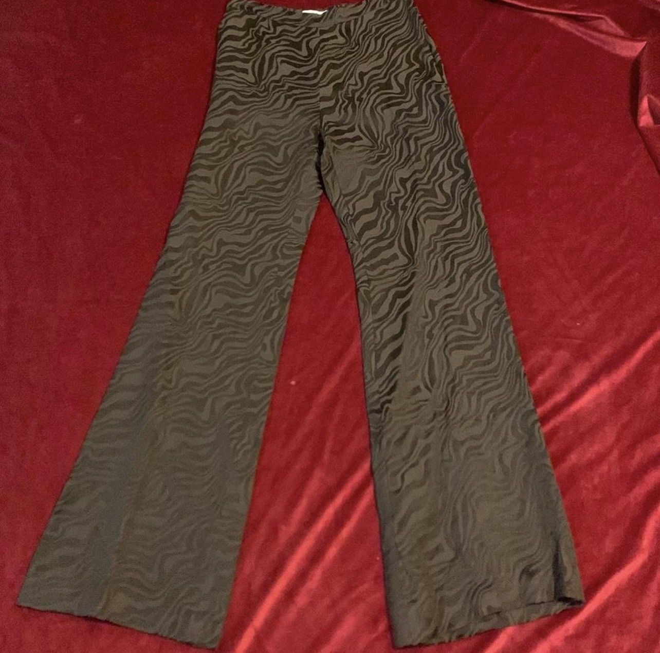 Sandro Sandro Brown/Black High Waisted Zebra Print Pants Size 27" / US 4 / IT 40 - 1 Thumbnail