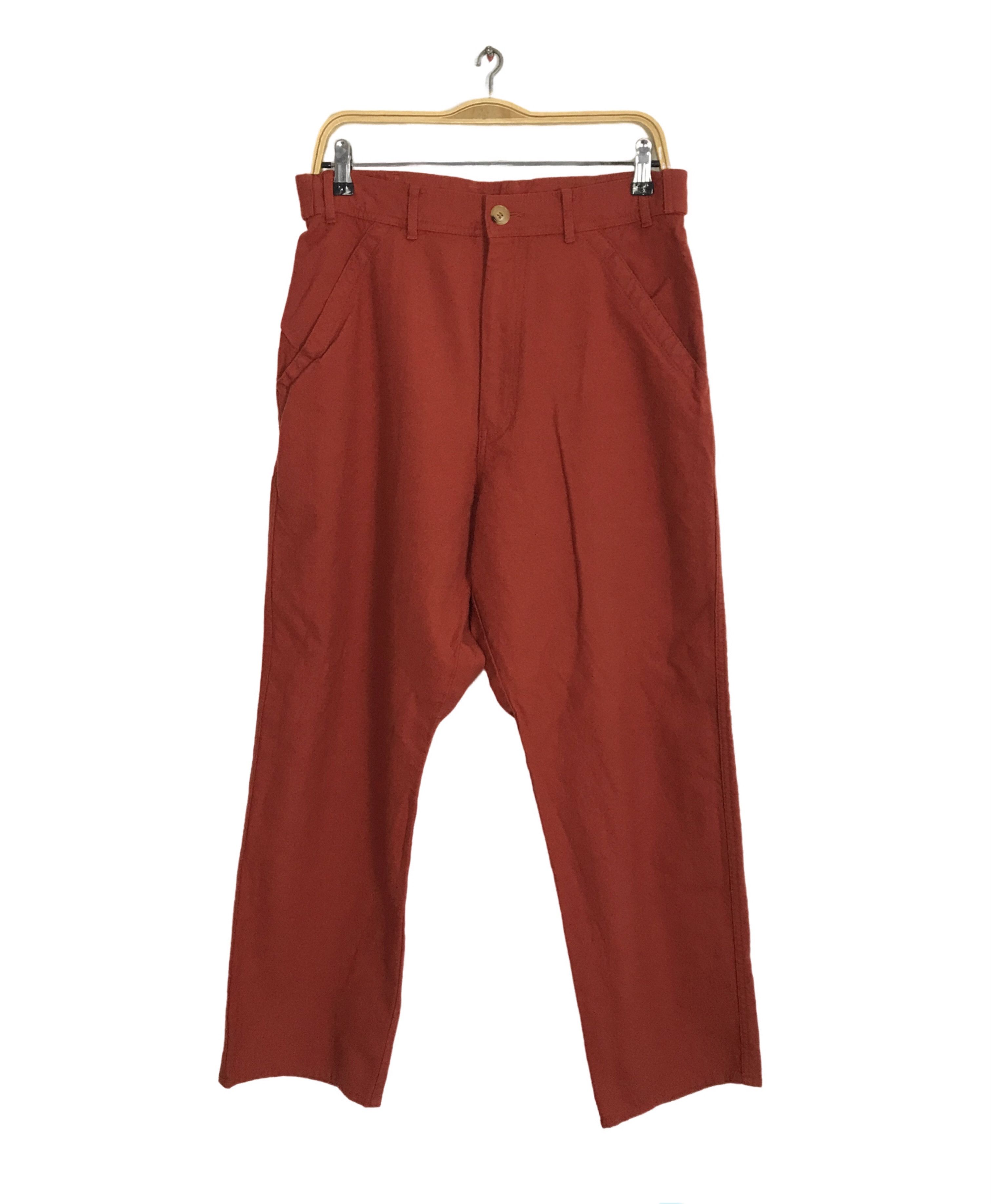 Comme des Garcons × Japanese Brand Comme Des Garcon Homme Plus Red Slack Pant Trouser Size US 30 / EU 46 - 1 Thumbnail