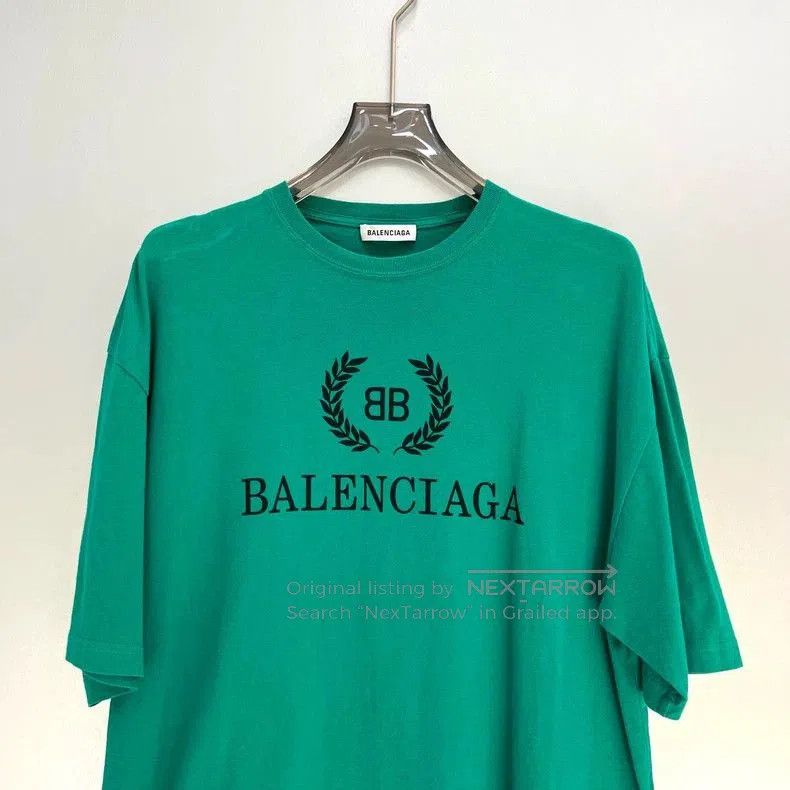 Balenciaga Balenciaga Green Wheat Short Sleeve Tee. Size US S / EU 44-46 / 1 - 2 Thumbnail