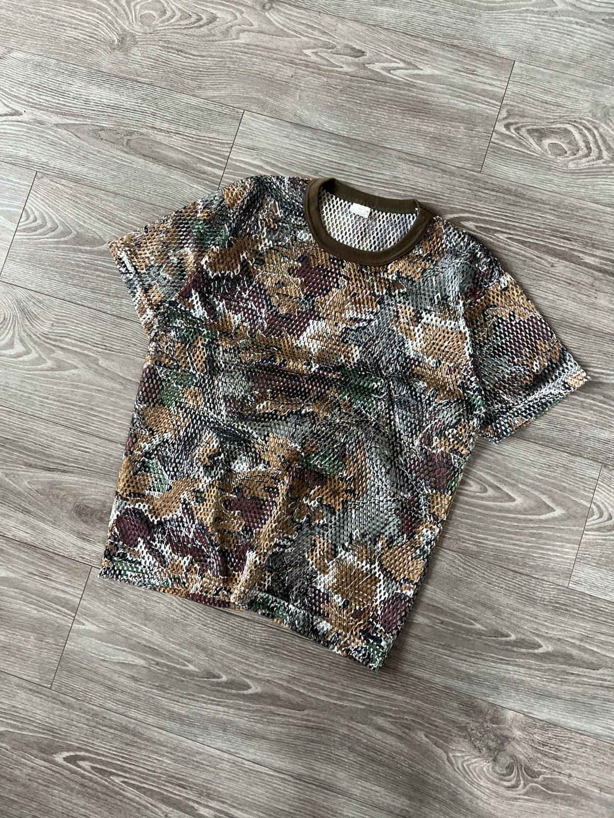 Other Vintage Transparent Hunt Camo Trees Colourway Perforated Tee Size US M / EU 48-50 / 2 - 6 Thumbnail