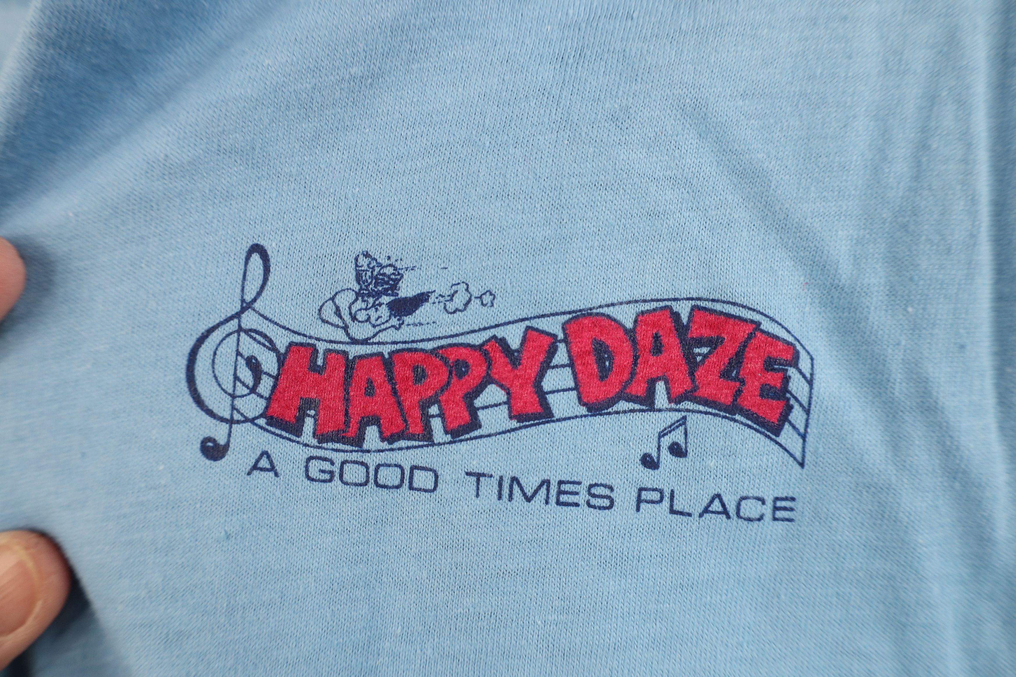 Vintage Vintage 80s Rockabilly Daze A Good Times Place T-Shirt USA Size S / US 4 / IT 40 - 4 Thumbnail