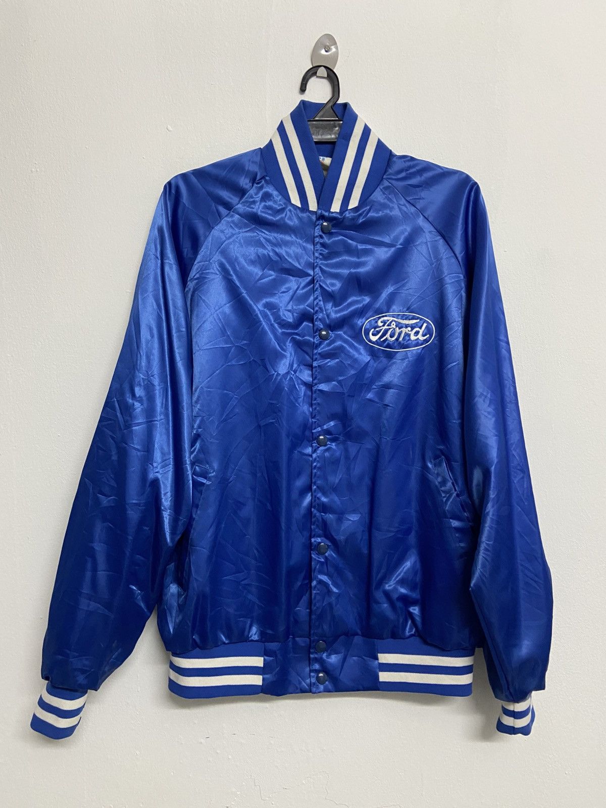 Ford Vintage Ford West Ark Satin Sports Jacket Size US XL / EU 56 / 4 - 2 Thumbnail
