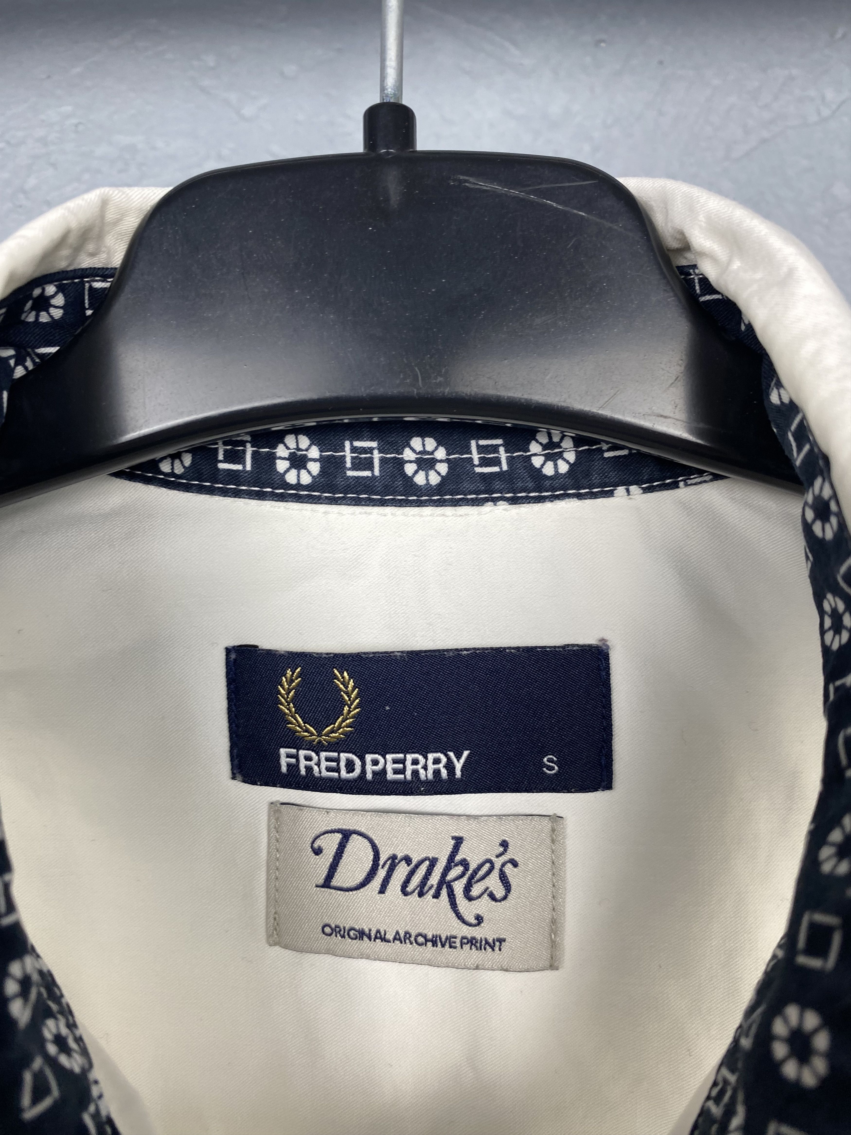 Drake's × Fred Perry Fred Perry x Drakes Vintage Mens Long Sleeve Shirt Size US S / EU 44-46 / 1 - 4 Thumbnail