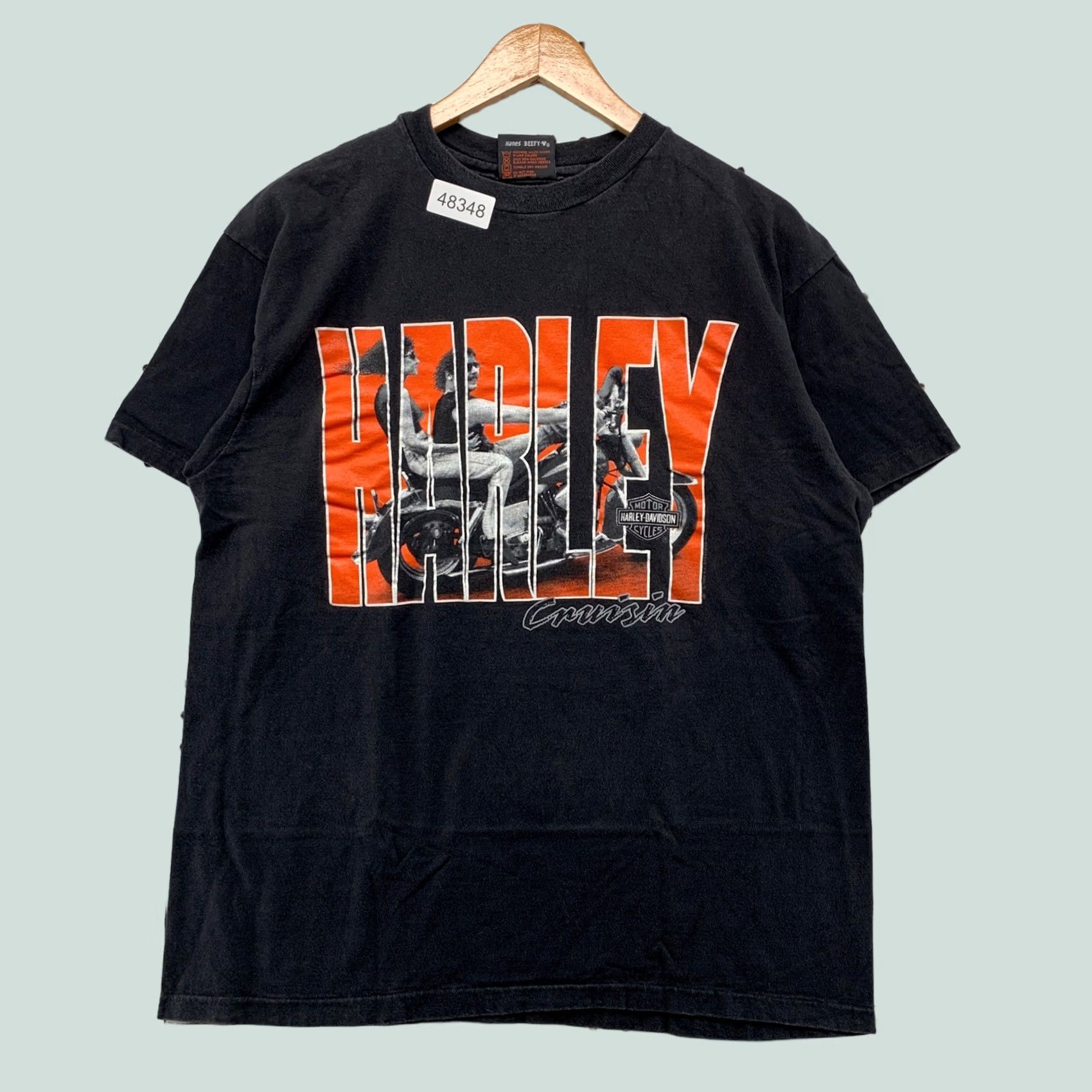 Harley Davidson VINTAGE Harley-Davidson T Shirt Men XL Black Cruisin 90s Tempe Arizona USA Mens Size US XL / EU 56 / 4 - 1 Thumbnail