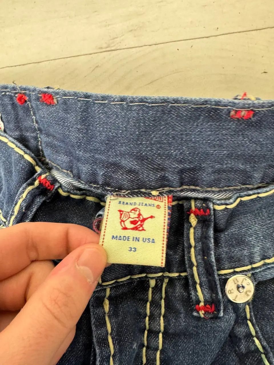 True Religion Vintage True Religion Denim Baggy Jeans 90s Y2K Size US 33 - 7 Thumbnail