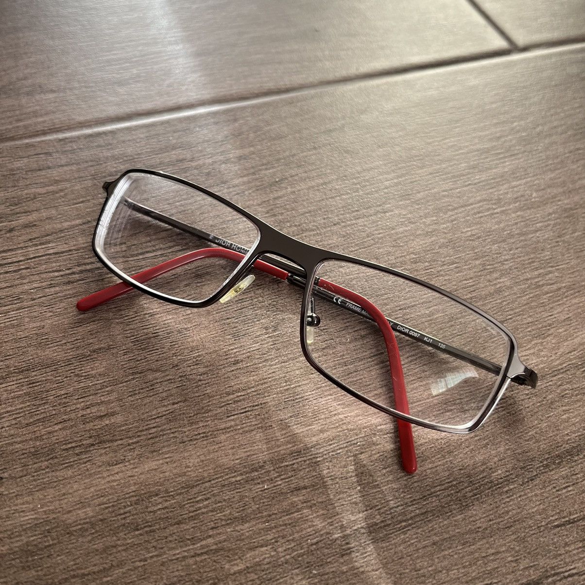 Christian Dior Monsieur × Designer × Japanese Brand Dior Homme 00s classic metal frame vintage glasses Size ONE SIZE - 2 Thumbnail
