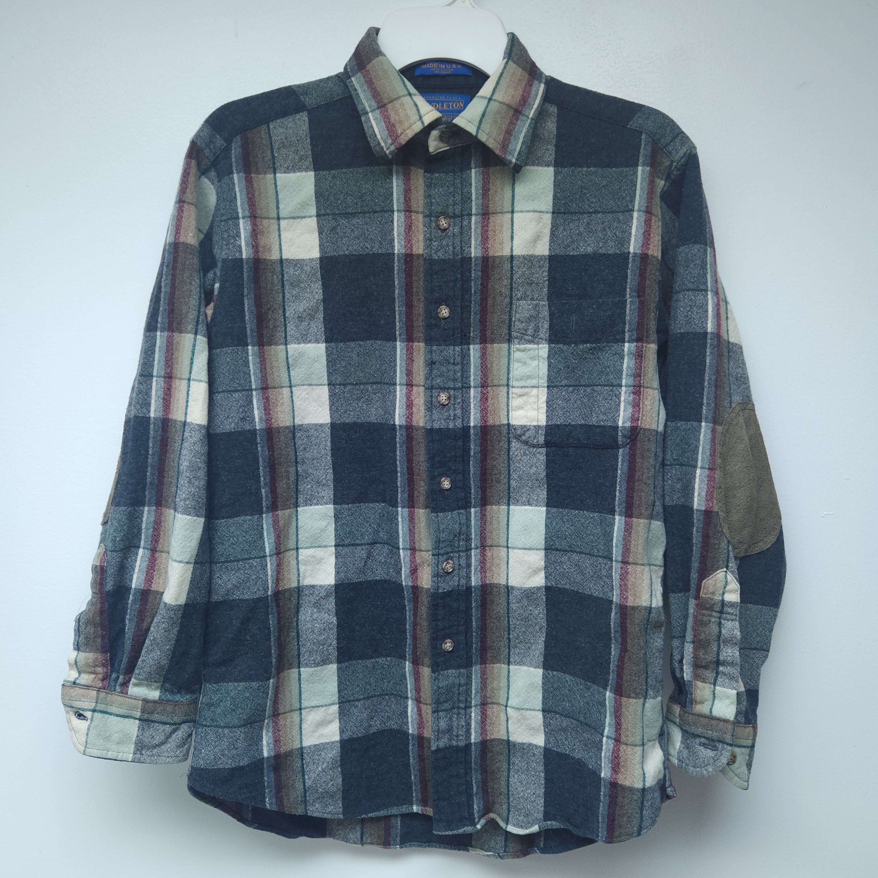 Pendleton × Vintage Vintage Pendleton 100% Virgin Wool Button Up Flannel Shirt Size US M / EU 48-50 / 2 - 1 Thumbnail
