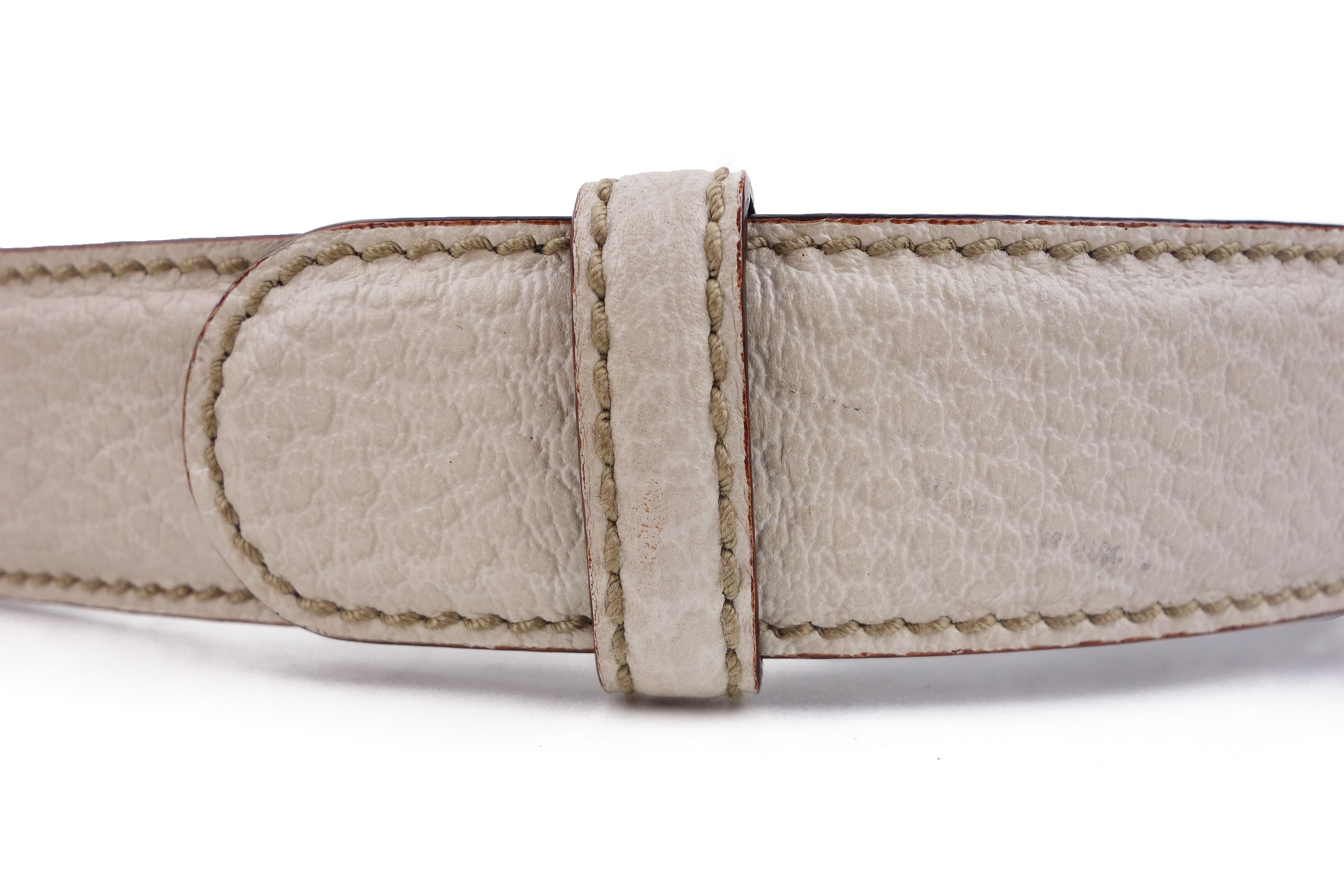 Gucci Gucci Vintage Horsebit Belt Leather Buckle GG Size 85 34 Size ONE SIZE - 5 Thumbnail