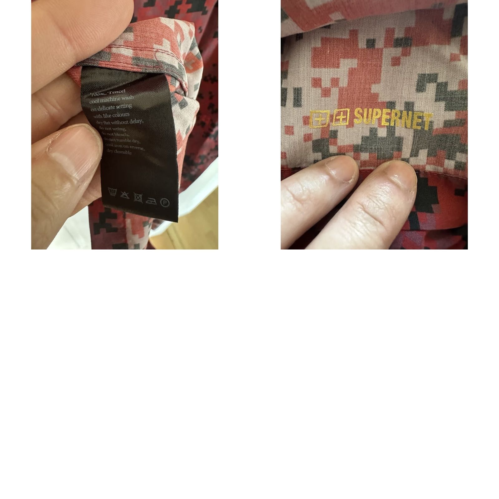 Ksubi KSubi Button-Down Shirt Men’s Size Medium Red Digital Camouflage Casual Tencel Size US M / EU 48-50 / 2 - 8 Thumbnail