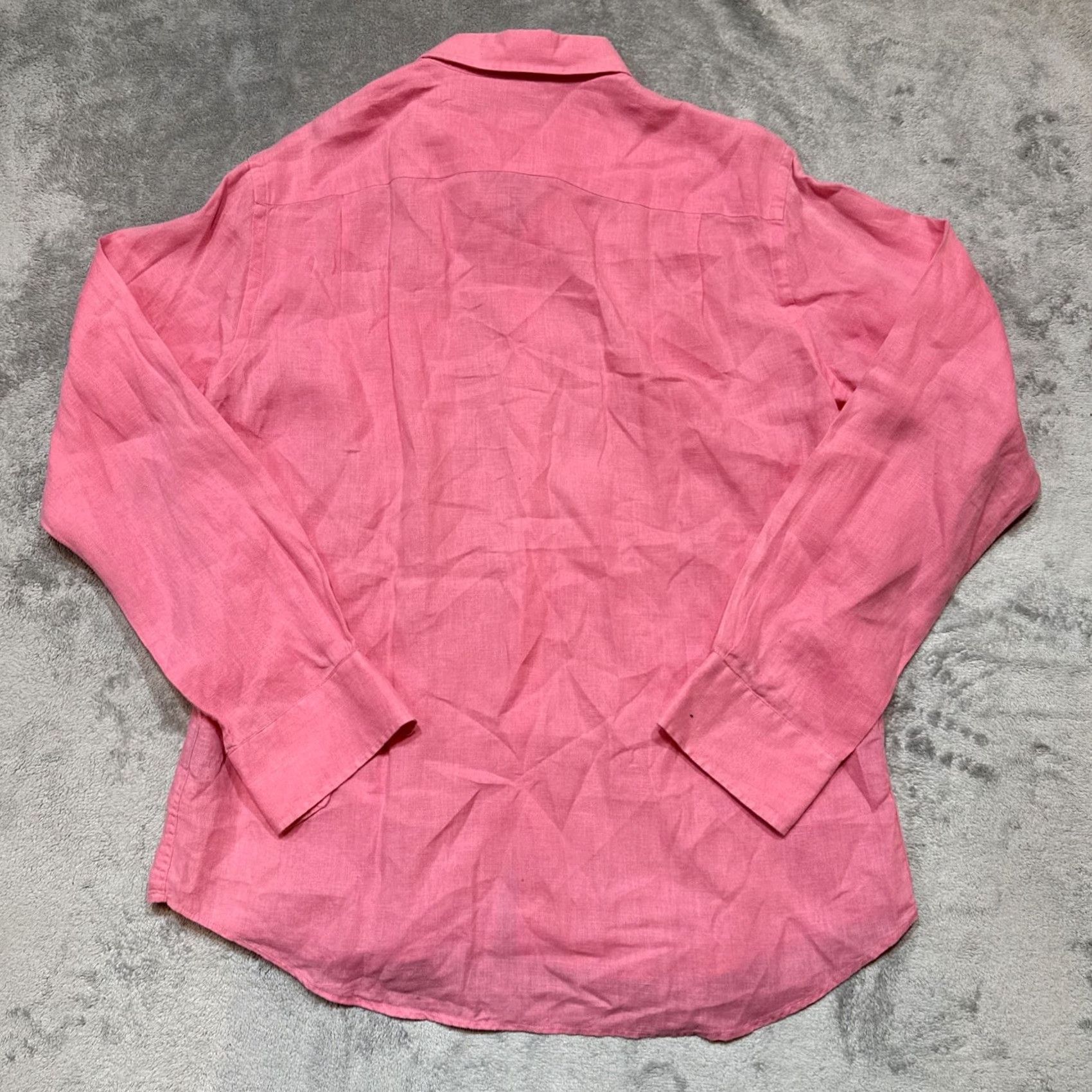 Vilebrequin Vilebrequin Shirt Men's L Pink Linen Button Front Turtle Logo Pocket L/S euc Size US L / EU 52-54 / 3 - 6 Thumbnail