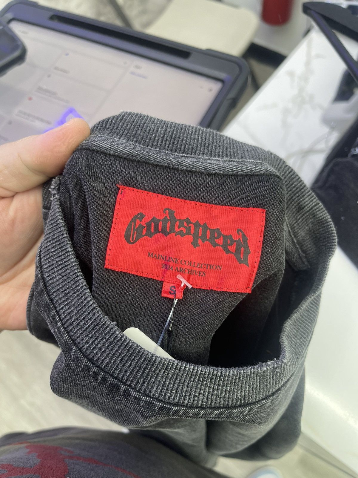 Godspeed Godspeed longsleeve small astronaut logo black Size US S / EU 44-46 / 1 - 3 Thumbnail
