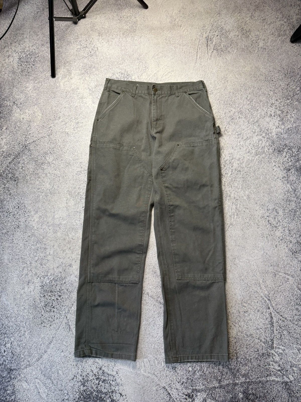 Carhartt Vintage Carhartt Double Knee Work Wear Pants Grey Sz 30 x 32 Size US 32 / EU 48 - 1 Thumbnail