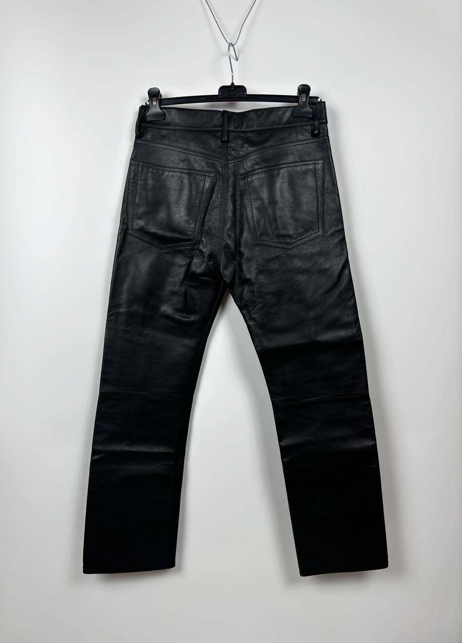 Balenciaga Balenciaga Heavy Leather Pants Size US 30 / EU 46 - 2 Thumbnail