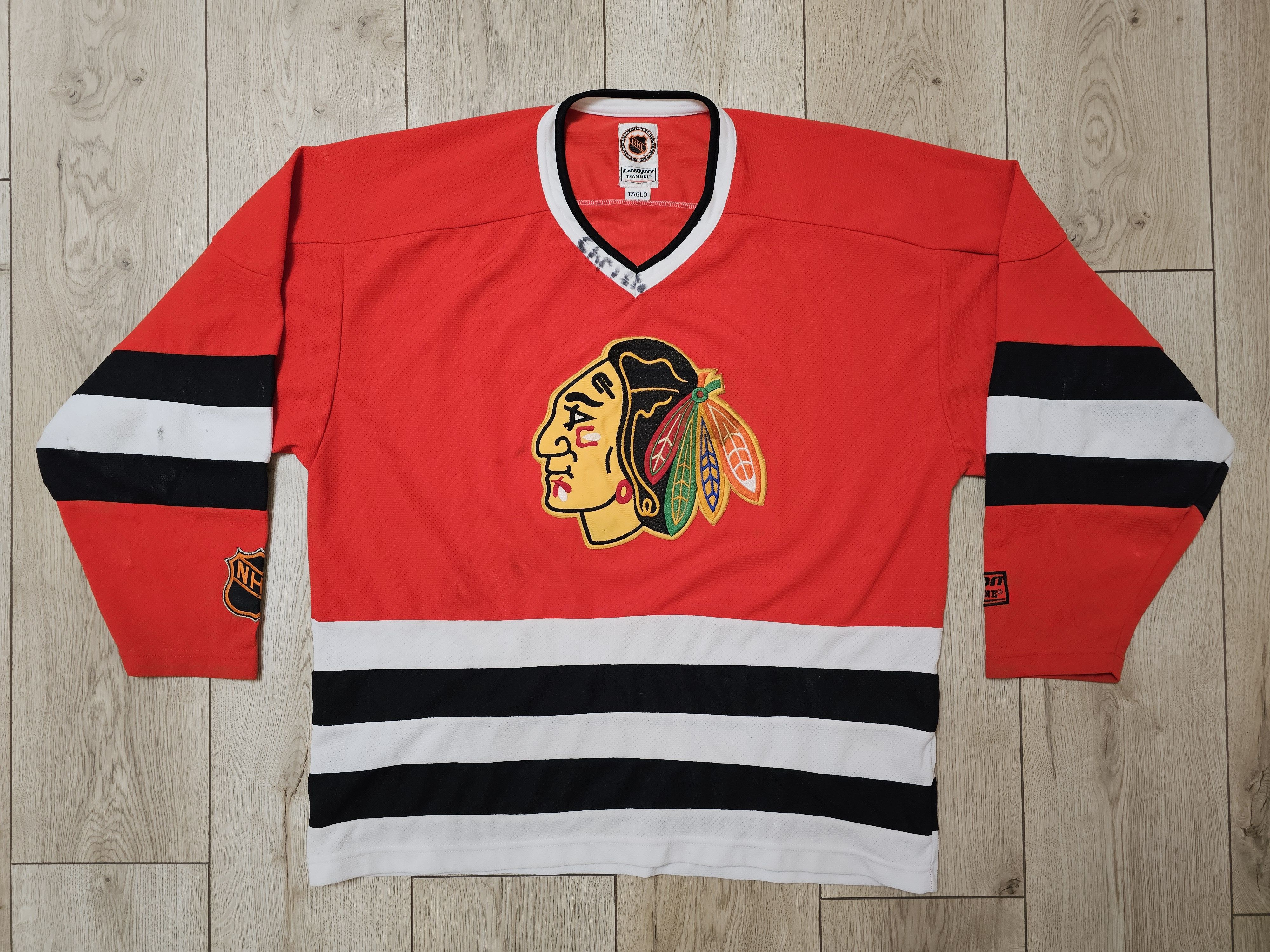 NHL × Vintage CHICAGO BLACKHAWKS 90s VINTAGE HOCKEY JERSEY CAMPRI Size US M / EU 48-50 / 2 - 1 Thumbnail