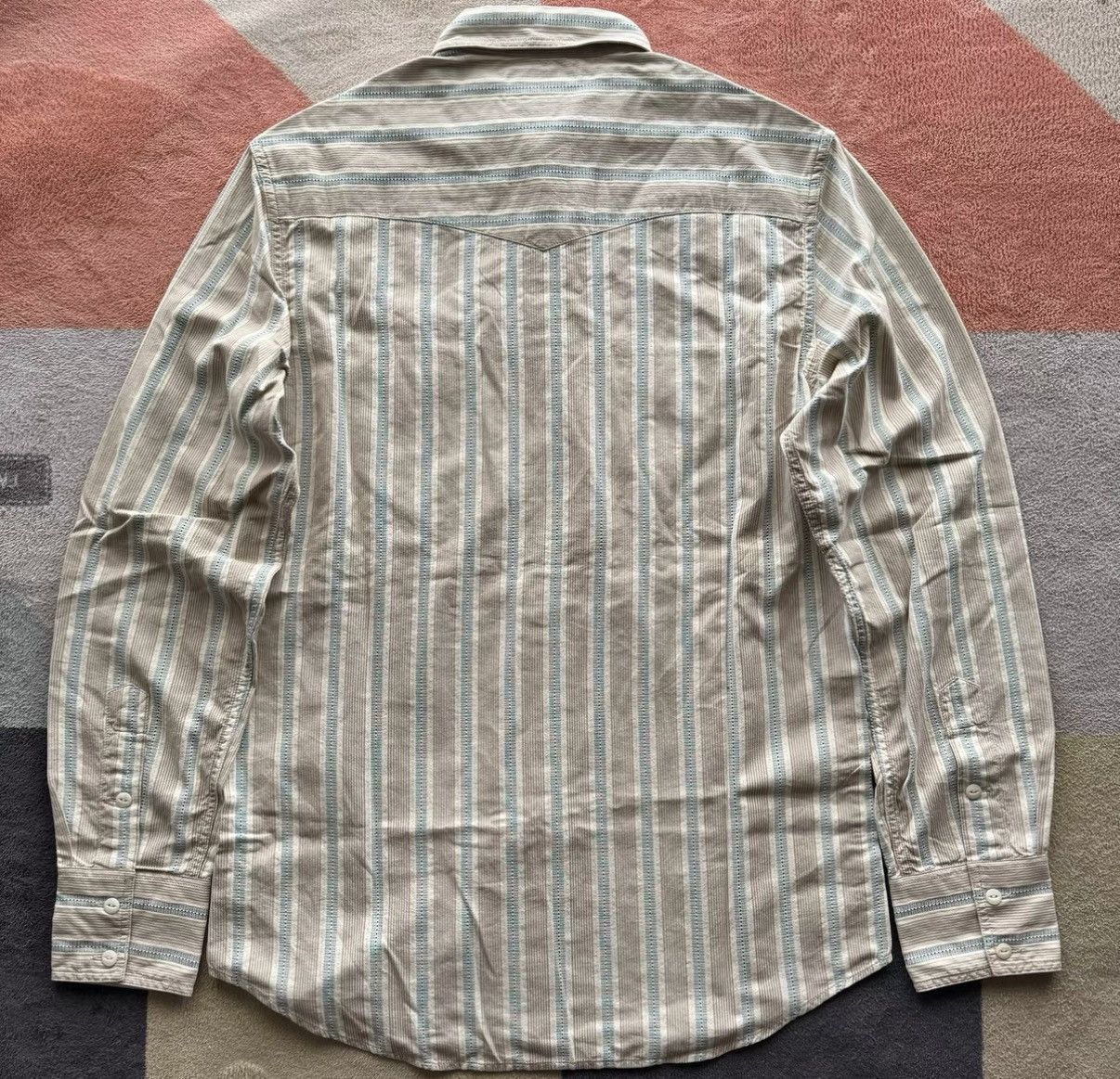 RRL Ralph Lauren RRL Ralph Lauren Double RL Striped Western Shirt K22 Size US M / EU 48-50 / 2 - 6 Thumbnail