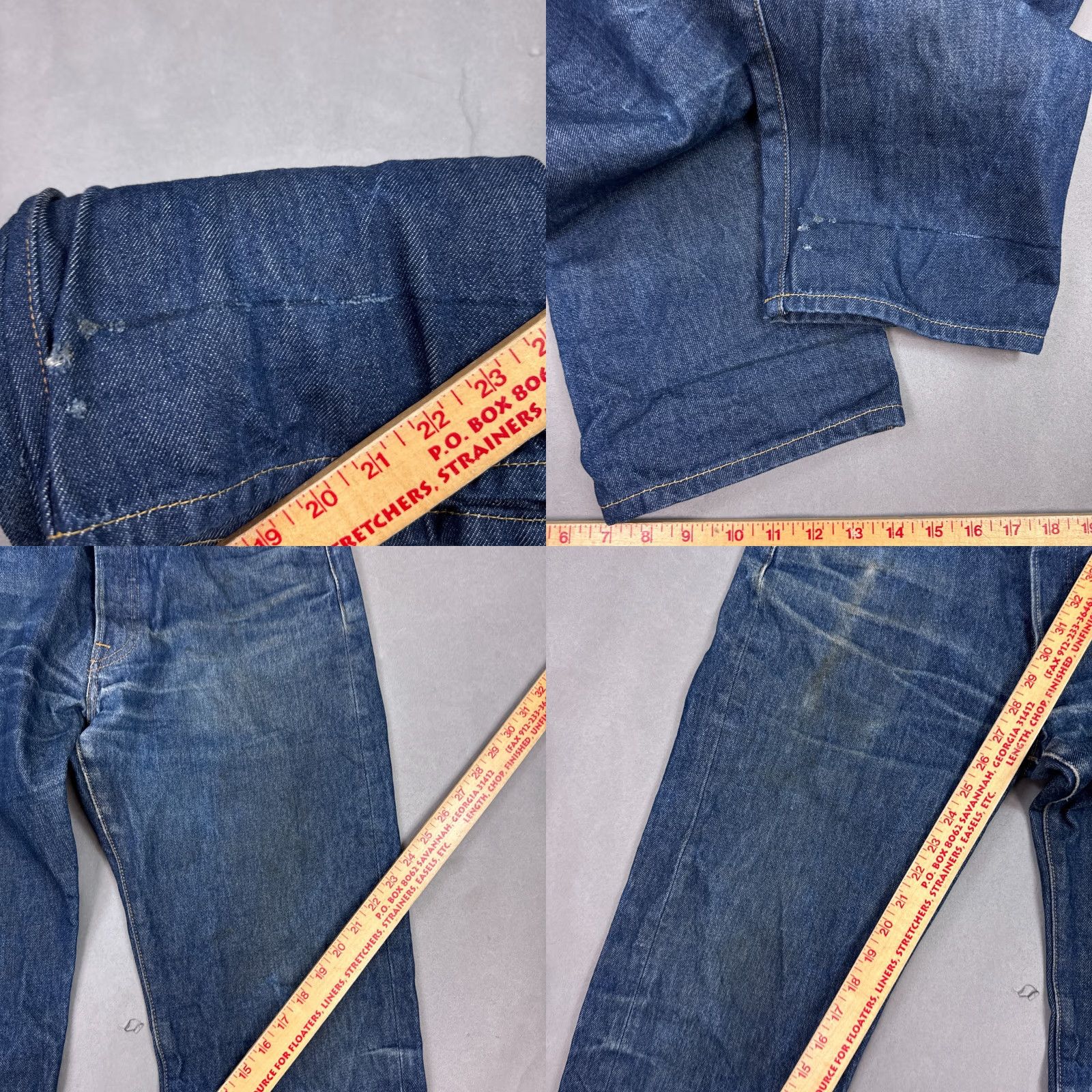 Levi's Levi's 501 Jeans Mens 32x29 Blue Denim Pants Button Fly Straight Classic Wash Medium 90s? No Vintage No Womens Mens Size US 33 - 8 Thumbnail