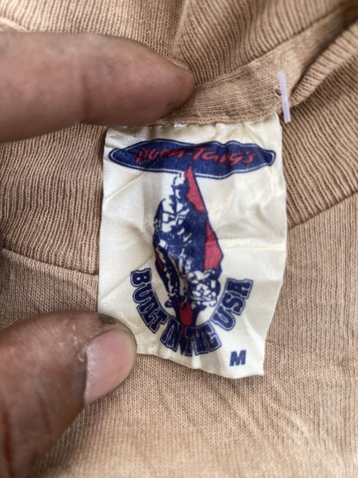 Japanese Brand Vintage 1994 Poon-Tangs Surf T-Shirt USA Built PTS Size M Size US M / EU 48-50 / 2 - 9 Thumbnail