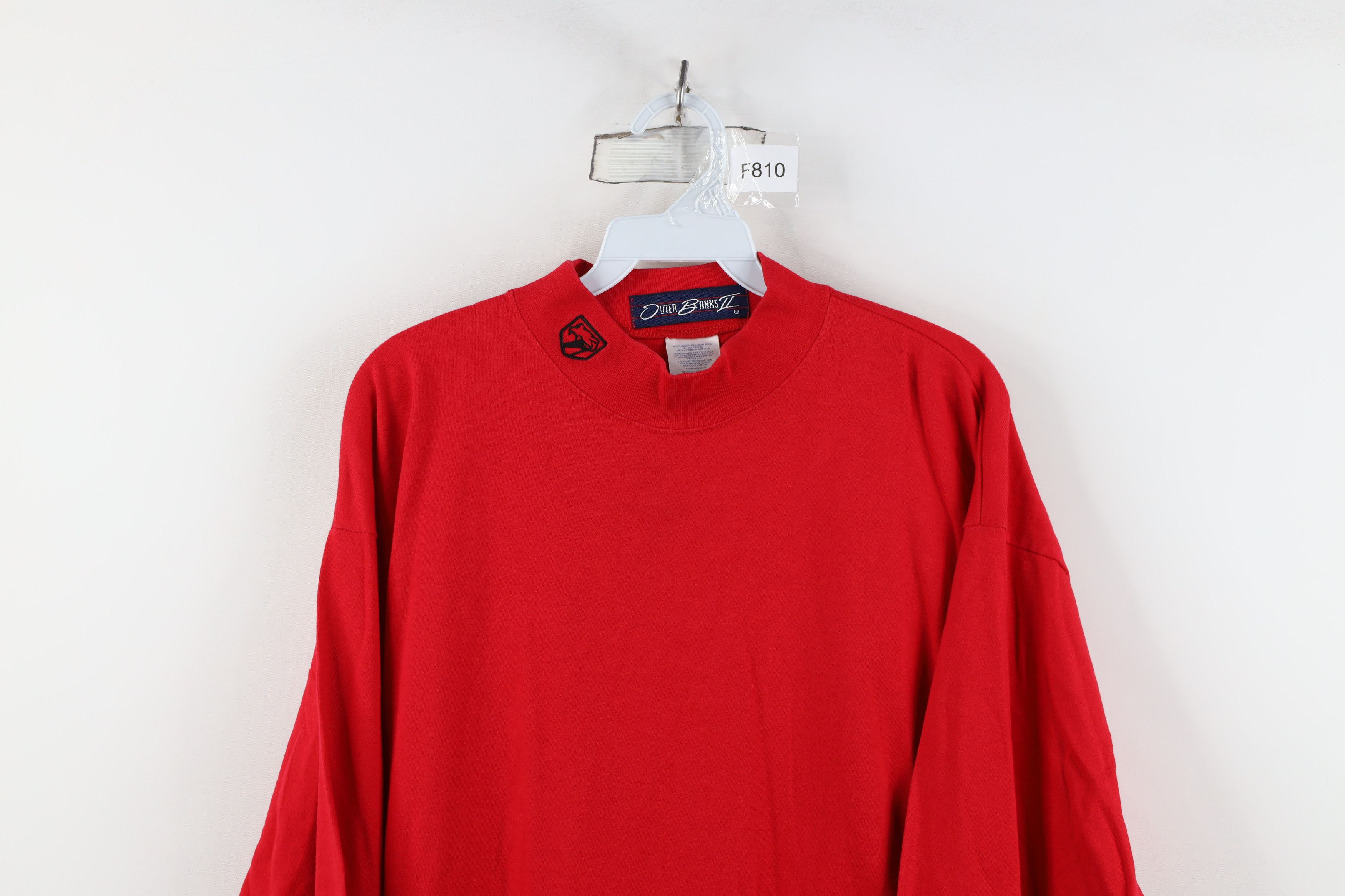 Vintage Vintage 90s Viper Car Mock Neck Long Sleeve T-Shirt Red Size US L / EU 52-54 / 3 - 2 Thumbnail