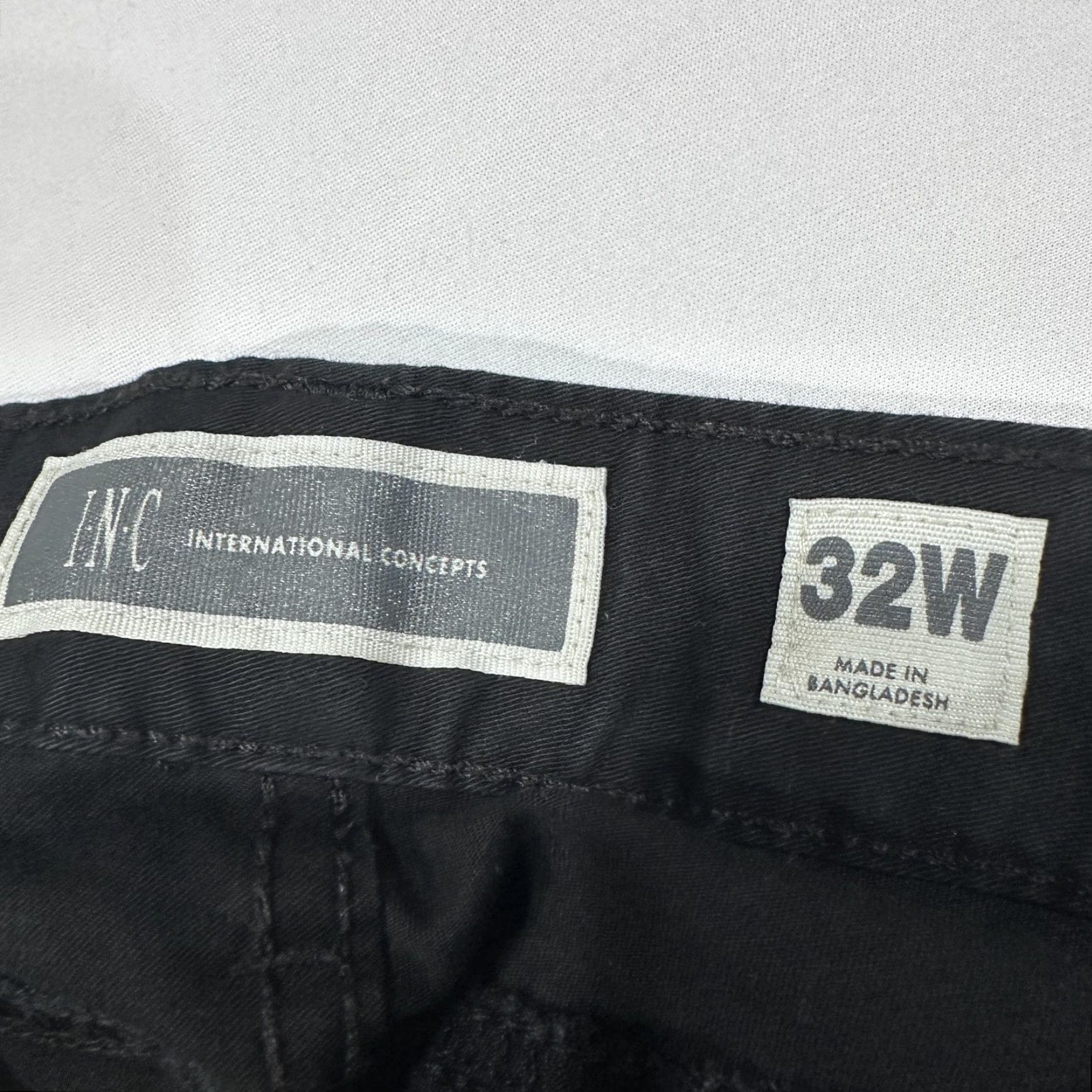 Vintage INC International Concepts Jeans Mens 32x31 Black Berlin Slim Straight Cotton Jeans Size US 32 / EU 48 - 2 Thumbnail