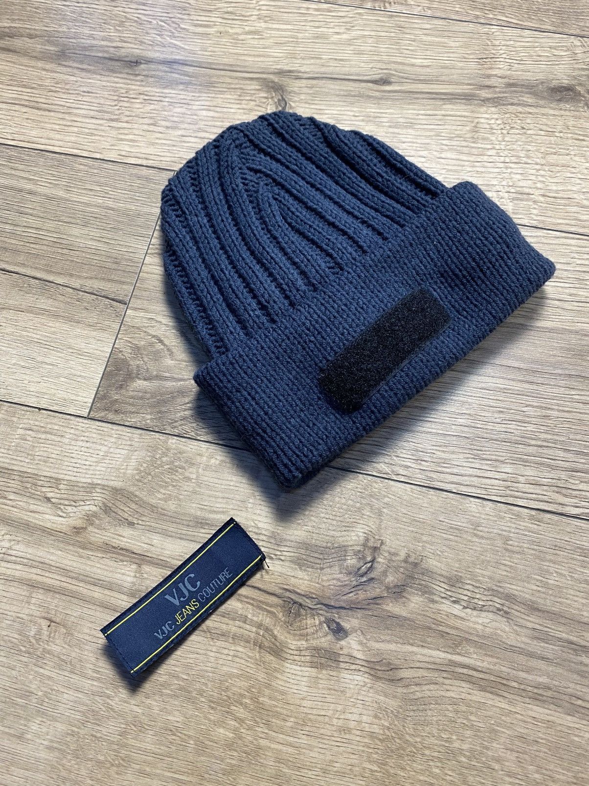 Versace Jeans Couture Versace Jeans Couture VJC Blue Knitted Winter Hat Size XL Size 36 - 2 Thumbnail